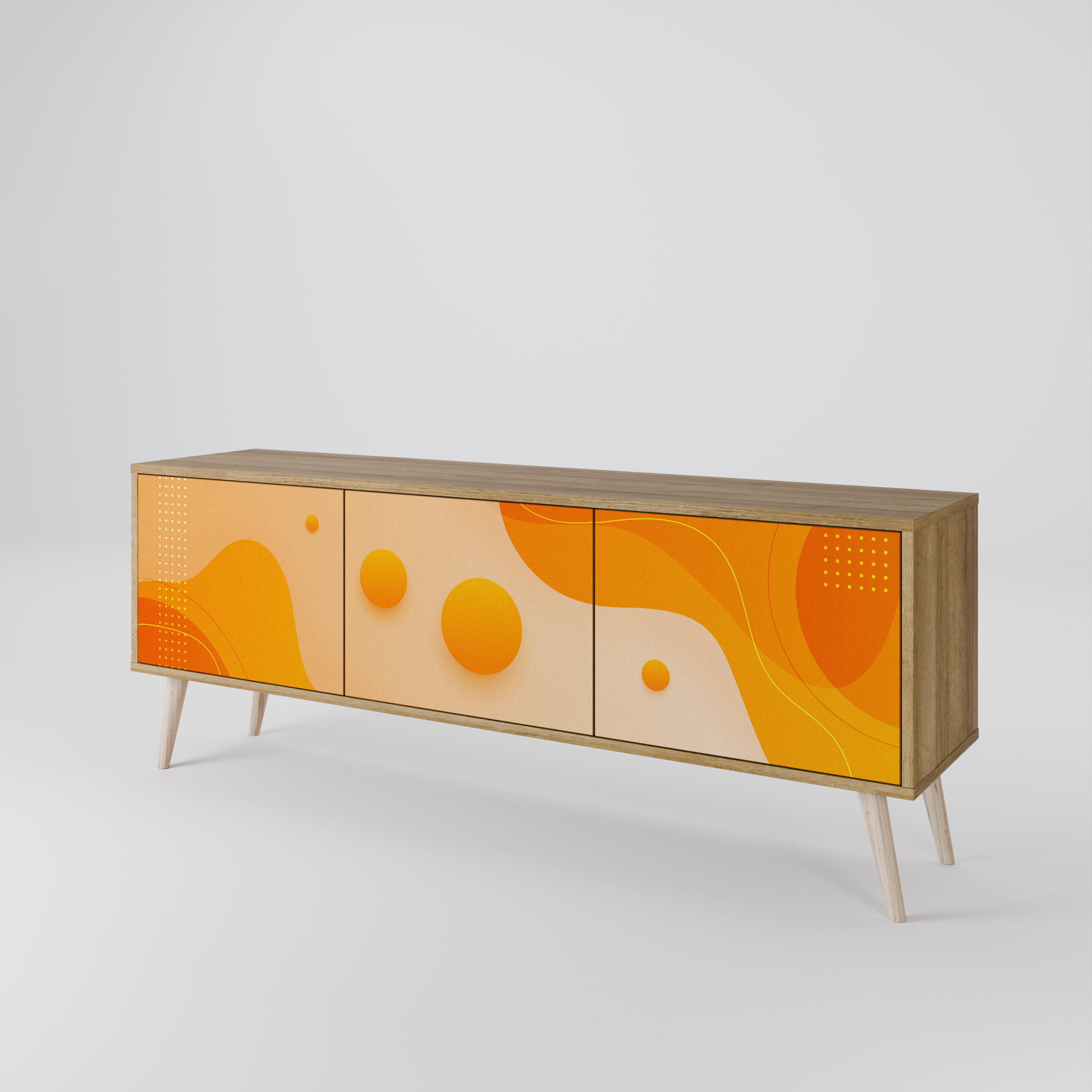 ORANGE ARRANGEMENT Szafka RTV 3-drzwiowa