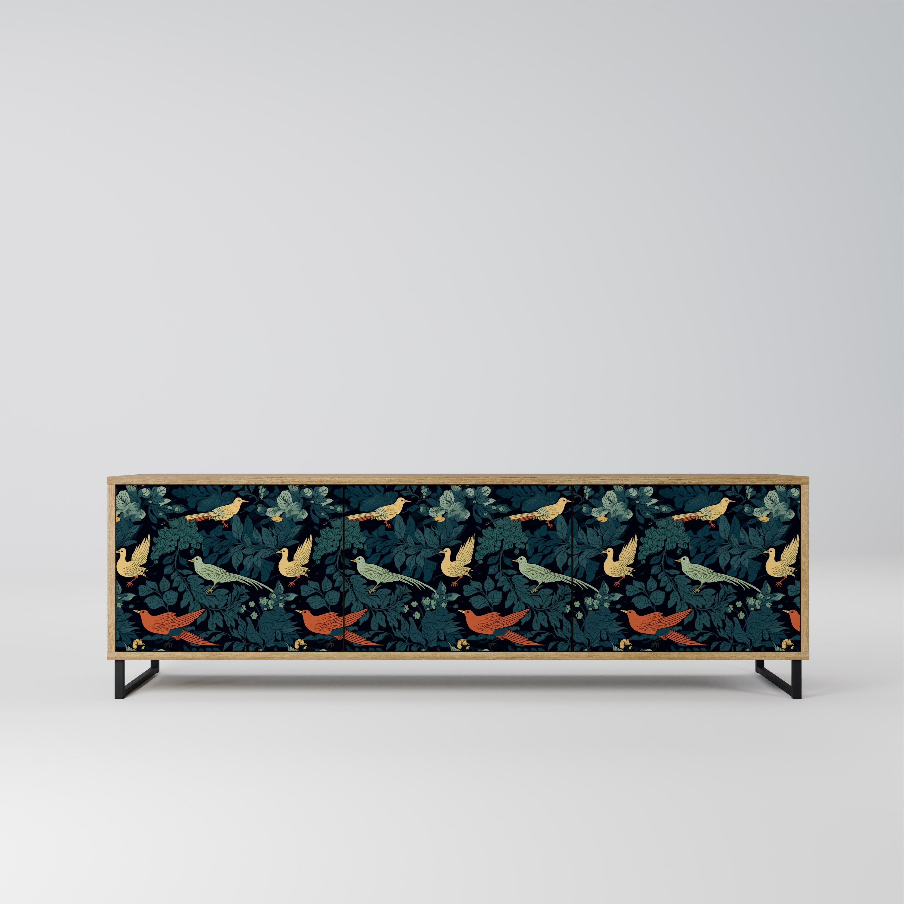 FOWL ORNAMENT Szafka RTV 3-drzwiowa