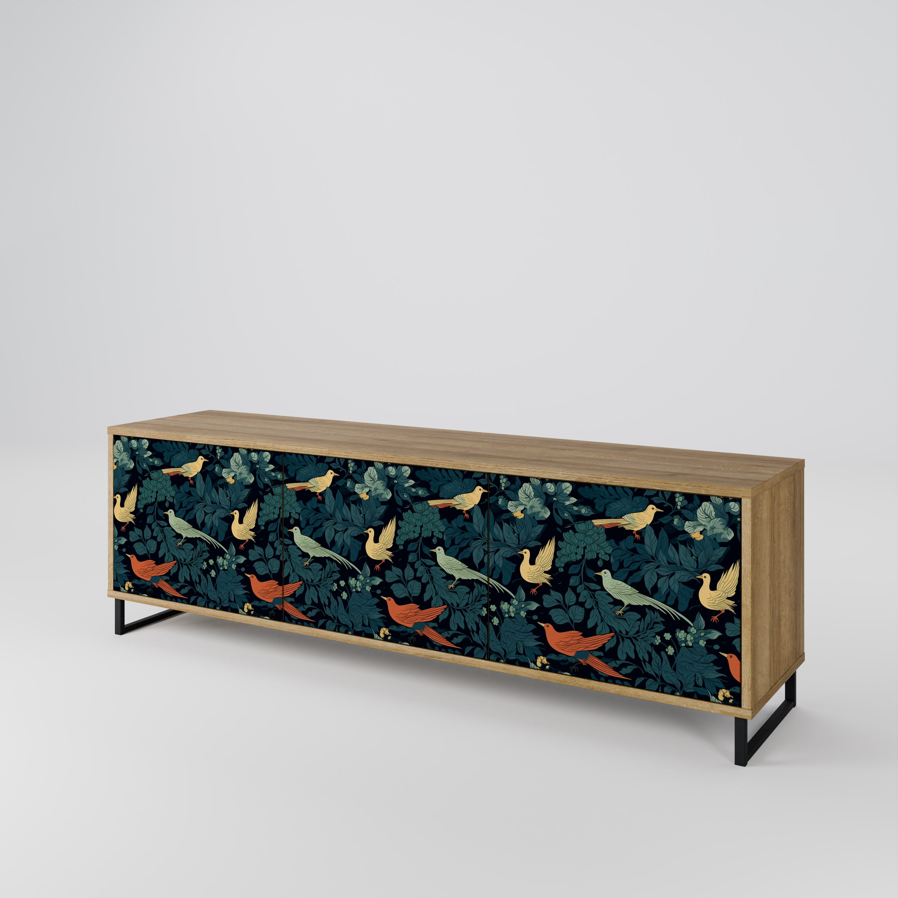 FOWL ORNAMENT Szafka RTV 3-drzwiowa
