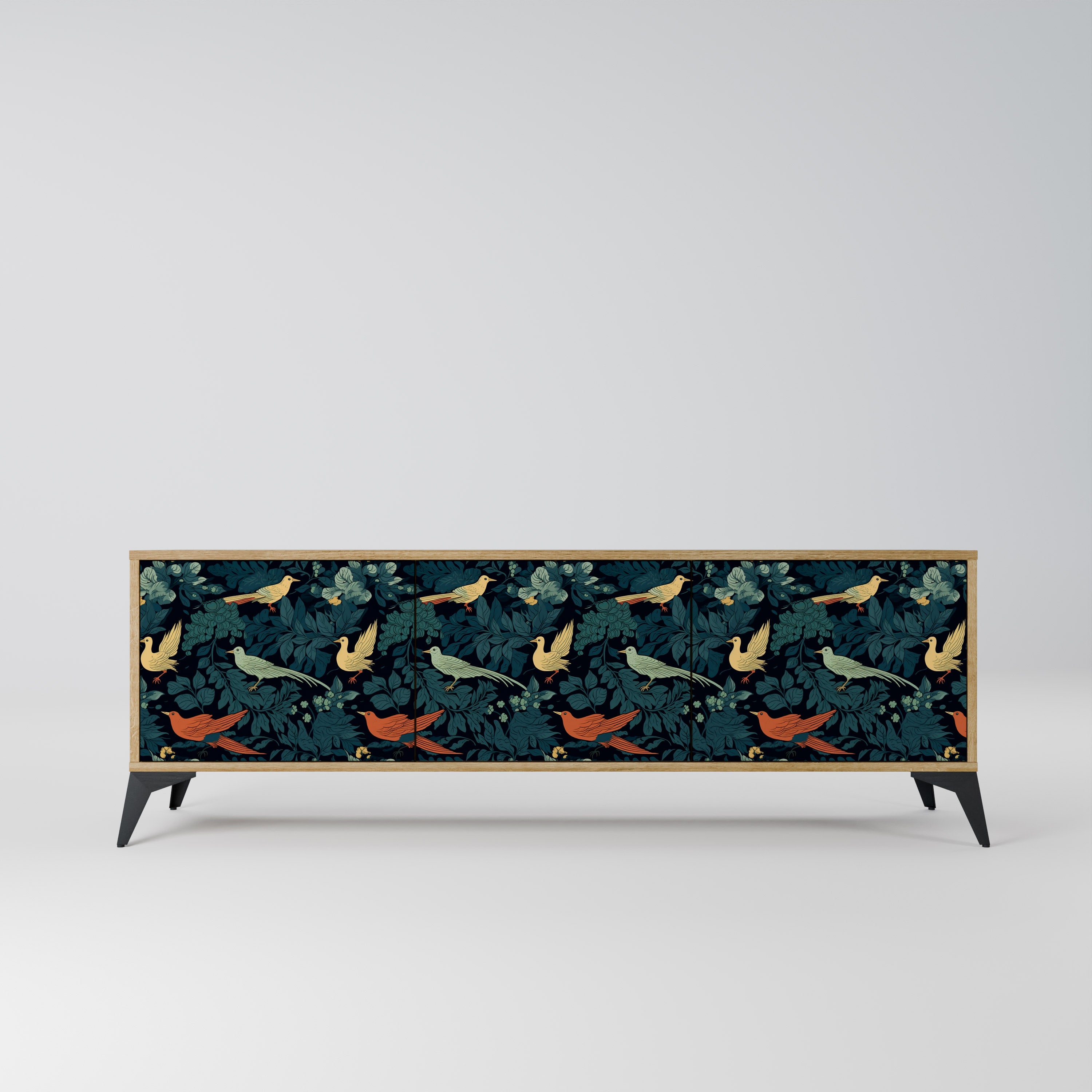 FOWL ORNAMENT Szafka RTV 3-drzwiowa