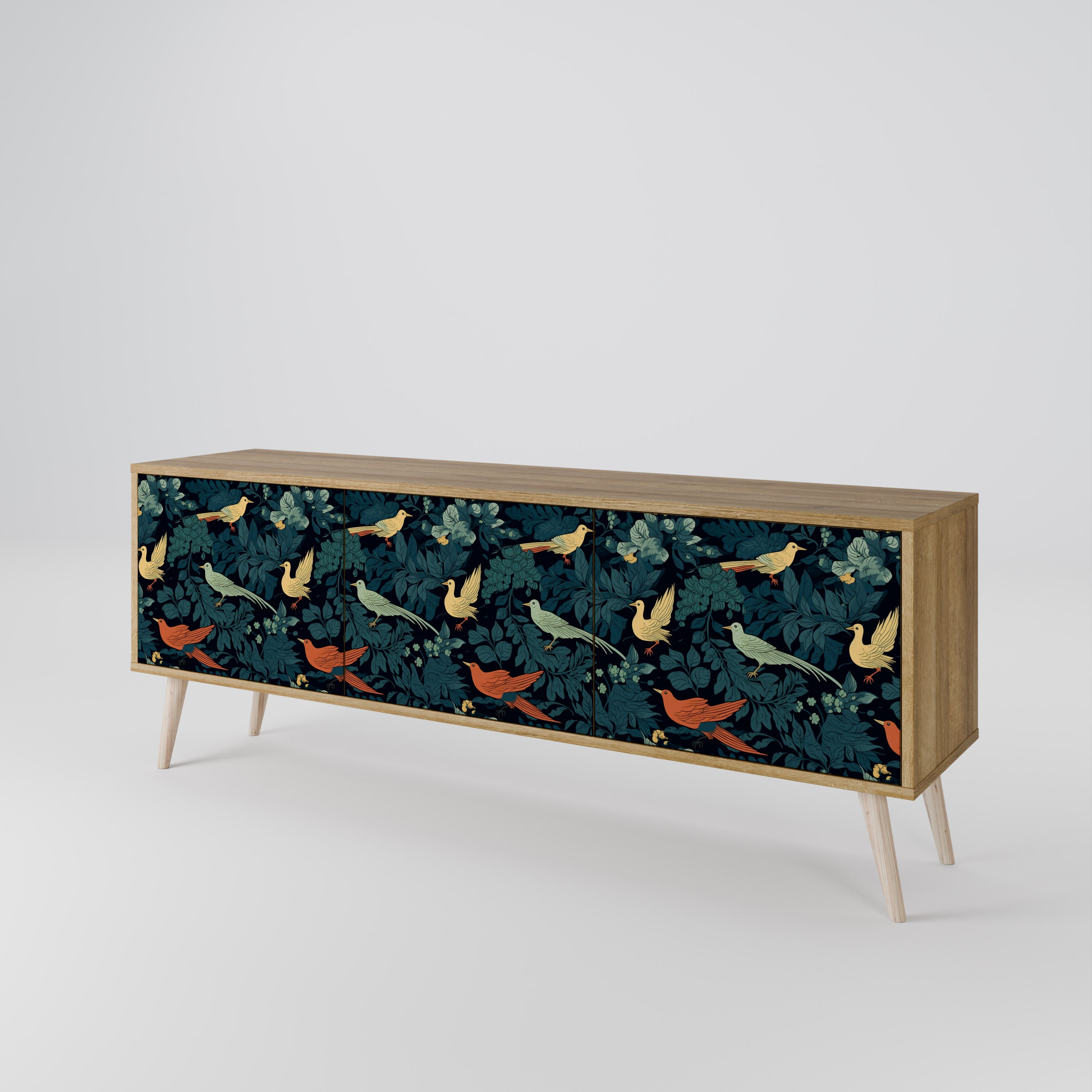 FOWL ORNAMENT Szafka RTV 3-drzwiowa