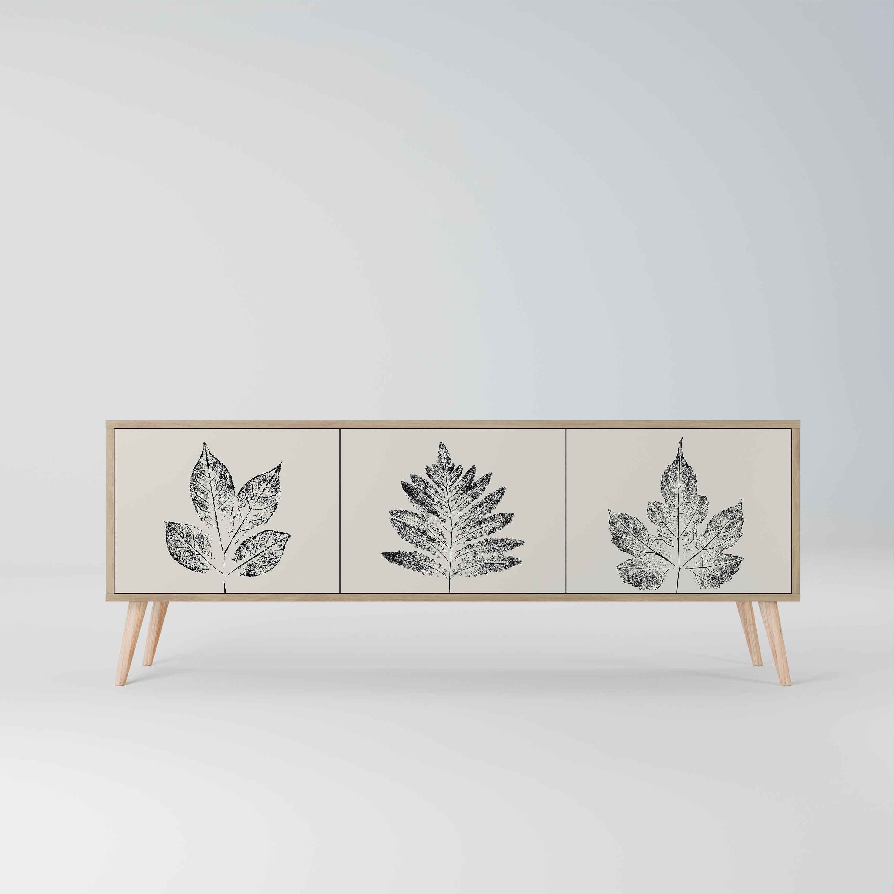 LEAFY STAMPS Szafka RTV 3-drzwiowa