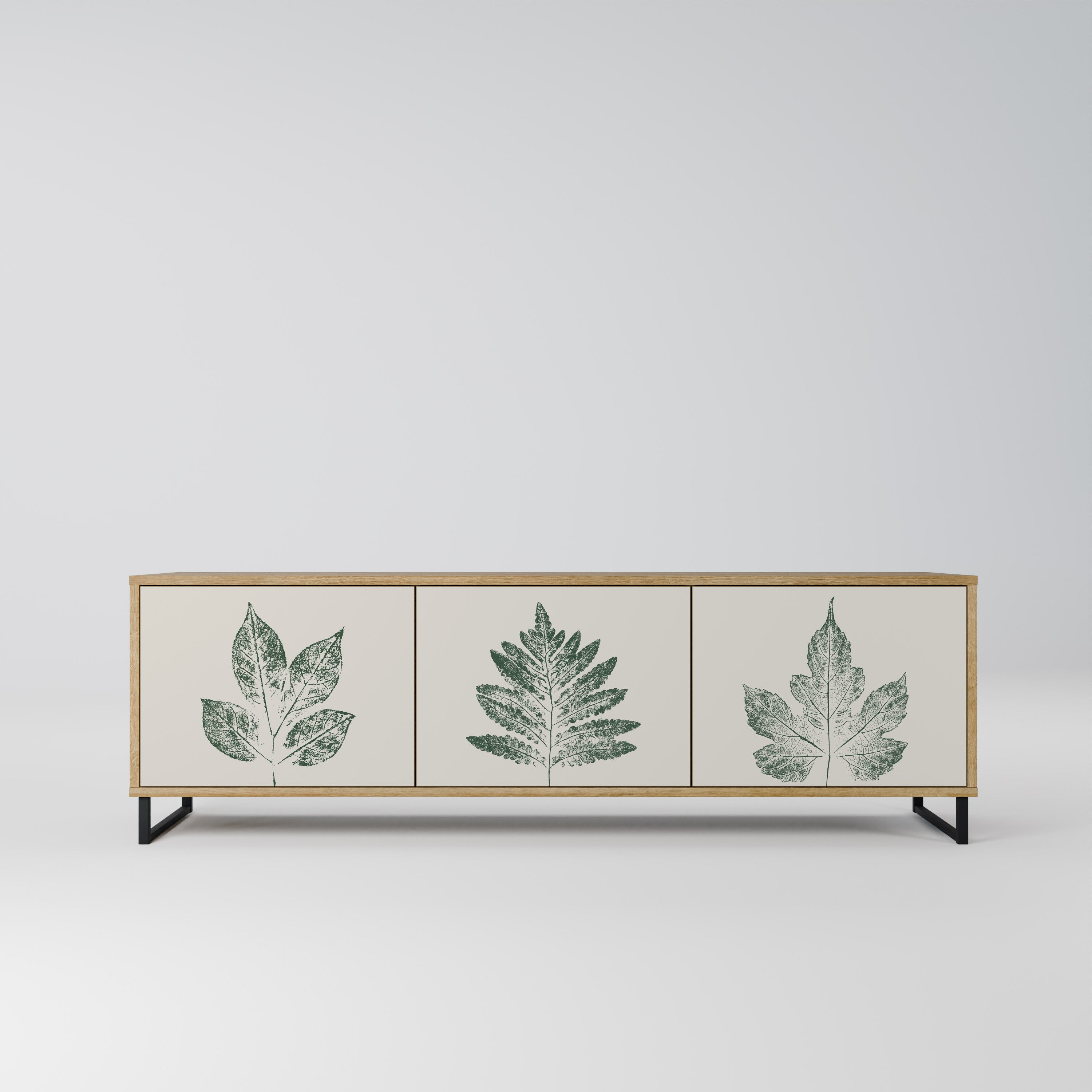 GREEN LEAFY STAMPS Szafka RTV 3-drzwiowa