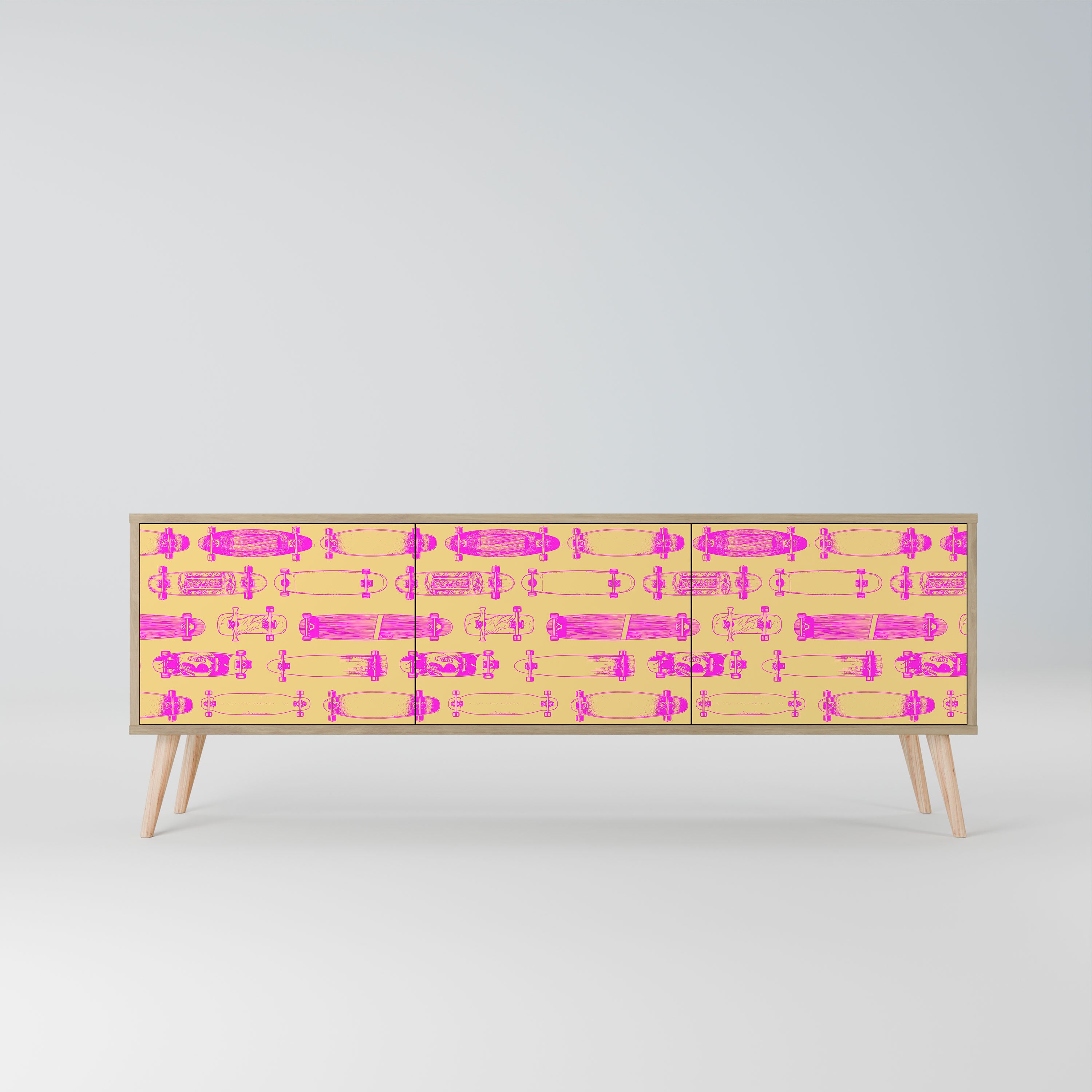 SKATEBOARD ARTISTRY Szafka RTV 3-drzwiowa