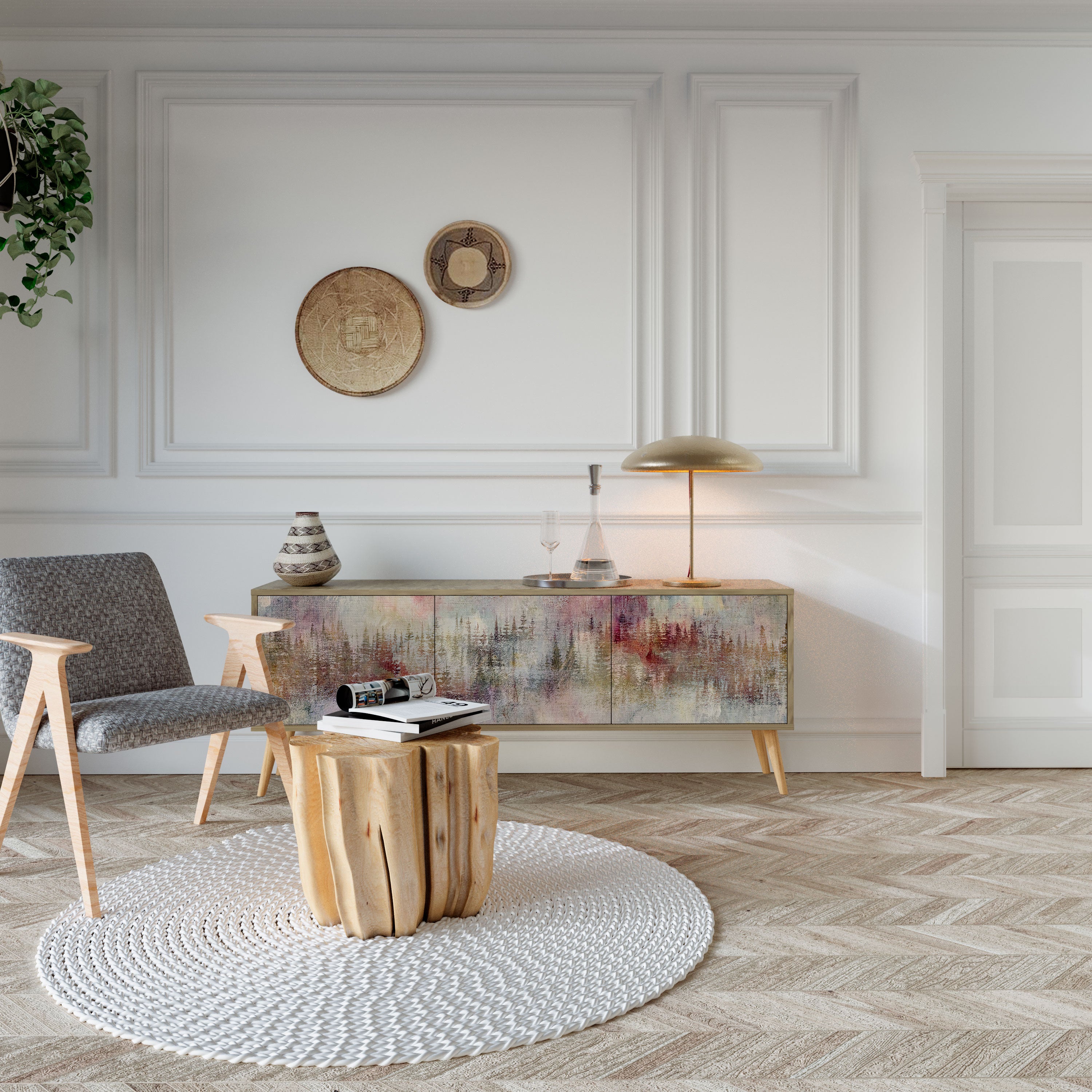 VEILED SUMMIT Szafka RTV 3-drzwiowa