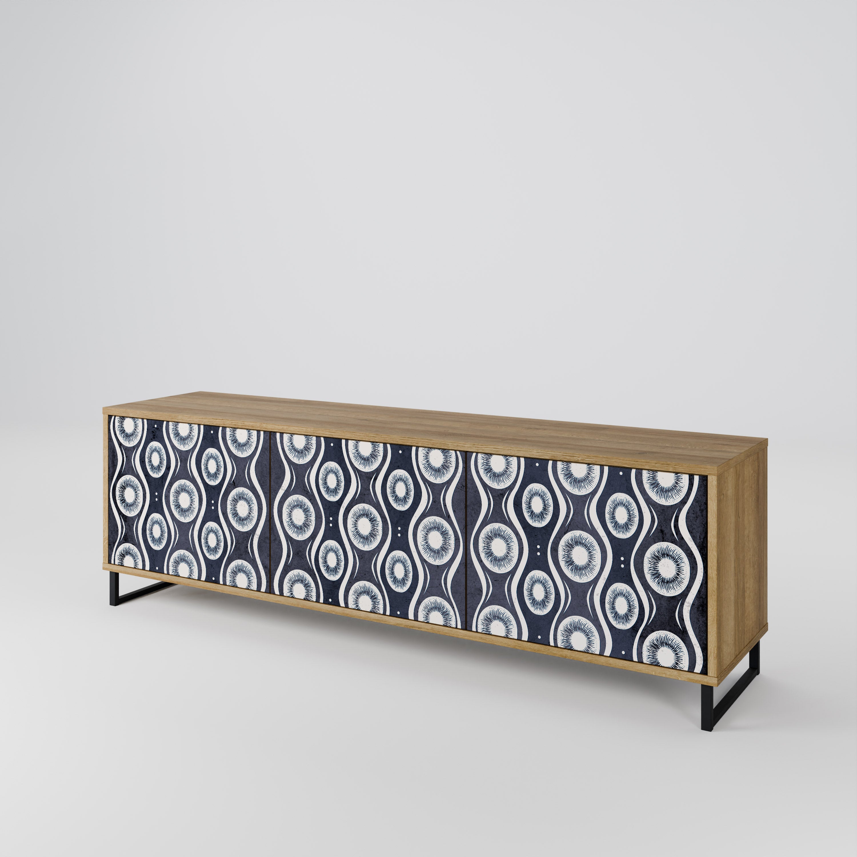 GRAPHITE EYES Szafka RTV 3-drzwiowa