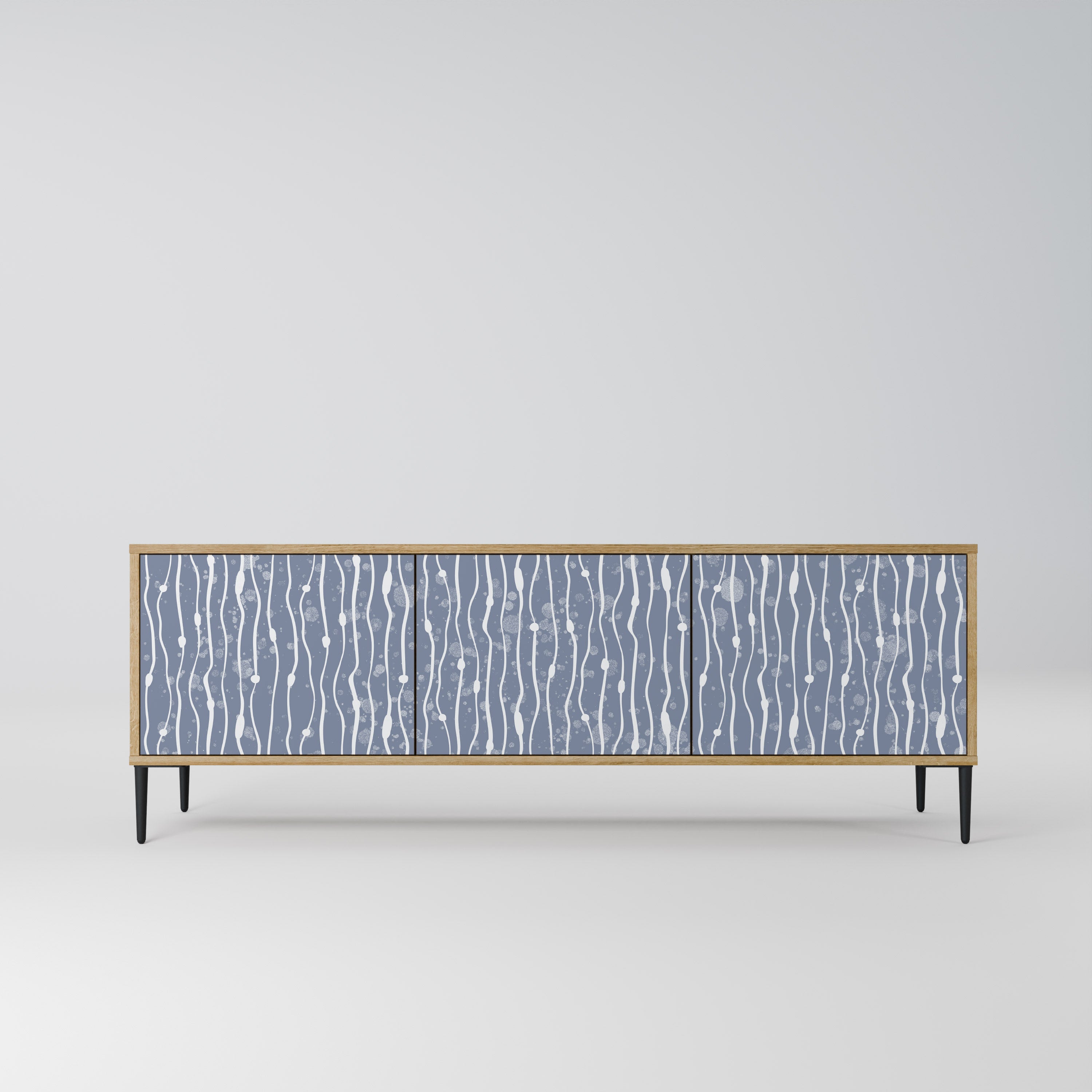 GRAPHITE RAIN Szafka RTV 3-drzwiowa