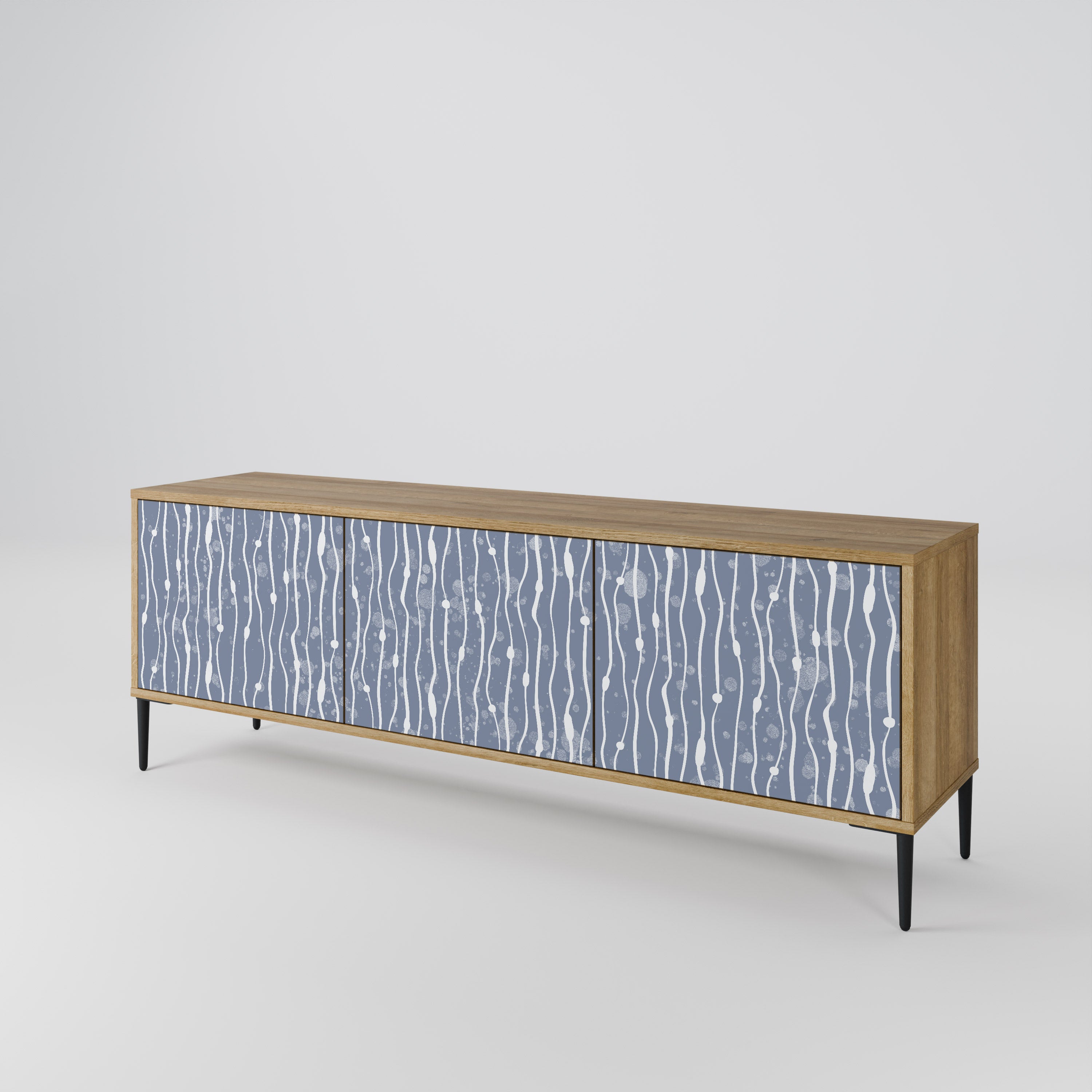 GRAPHITE RAIN Szafka RTV 3-drzwiowa