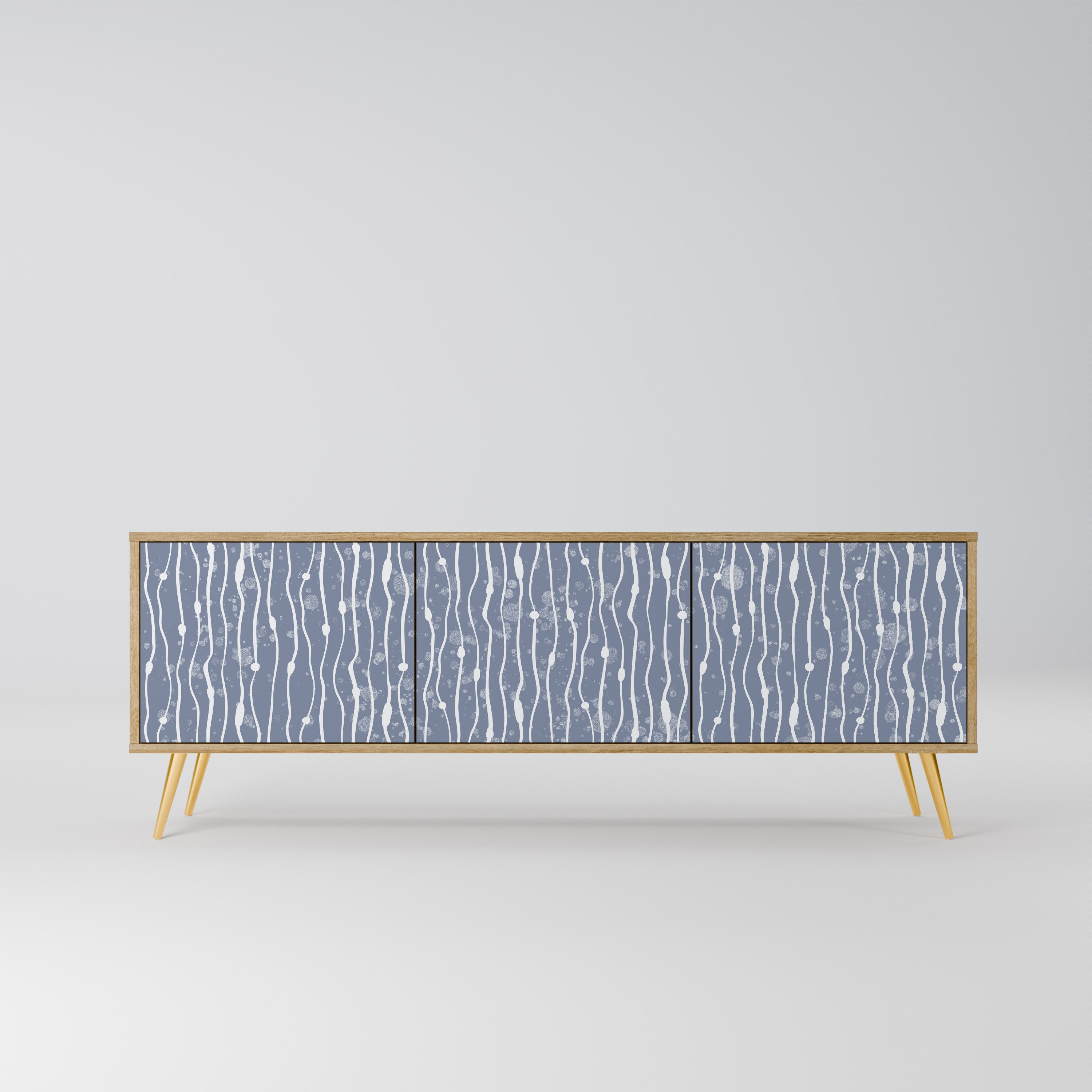 GRAPHITE RAIN Szafka RTV 3-drzwiowa