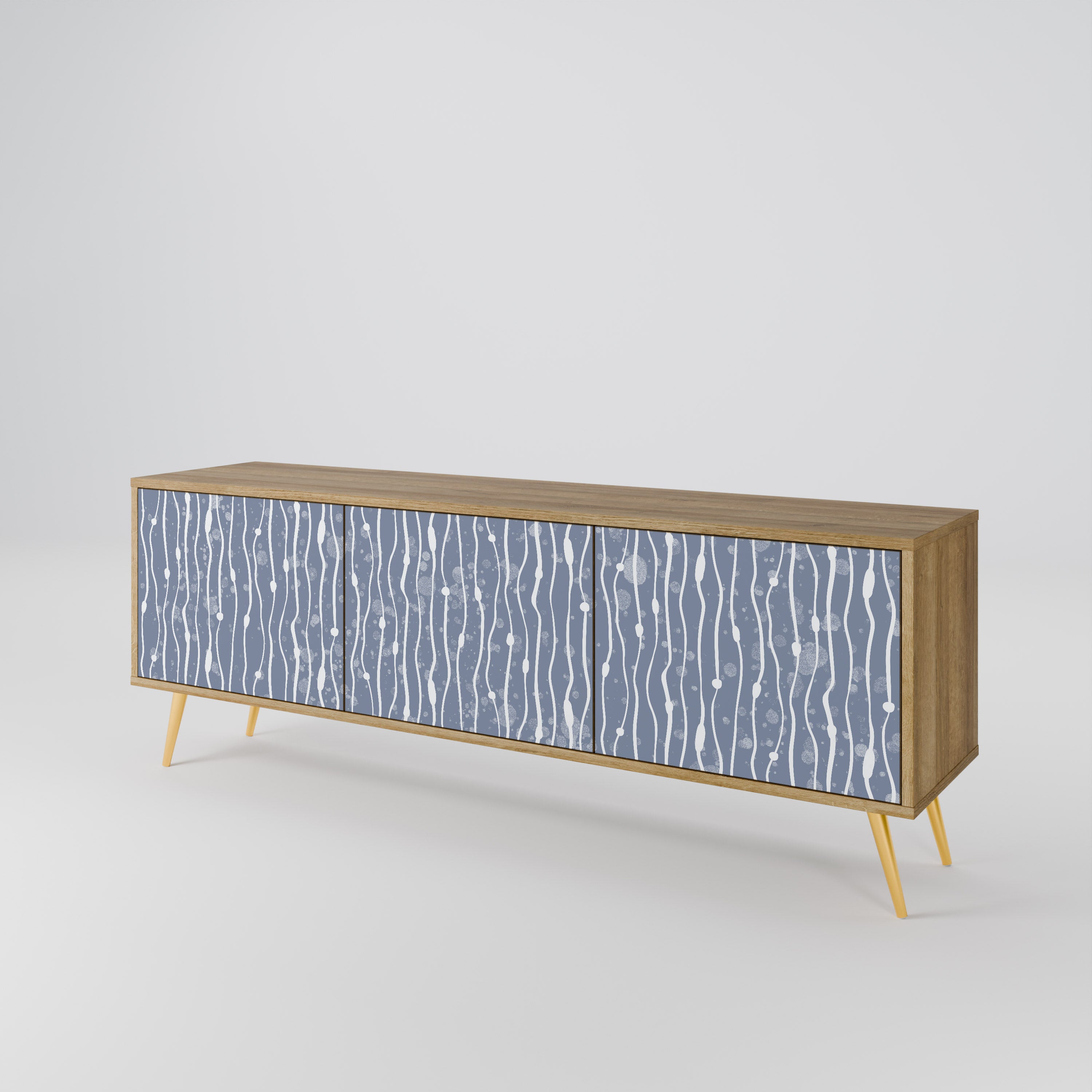 GRAPHITE RAIN Szafka RTV 3-drzwiowa