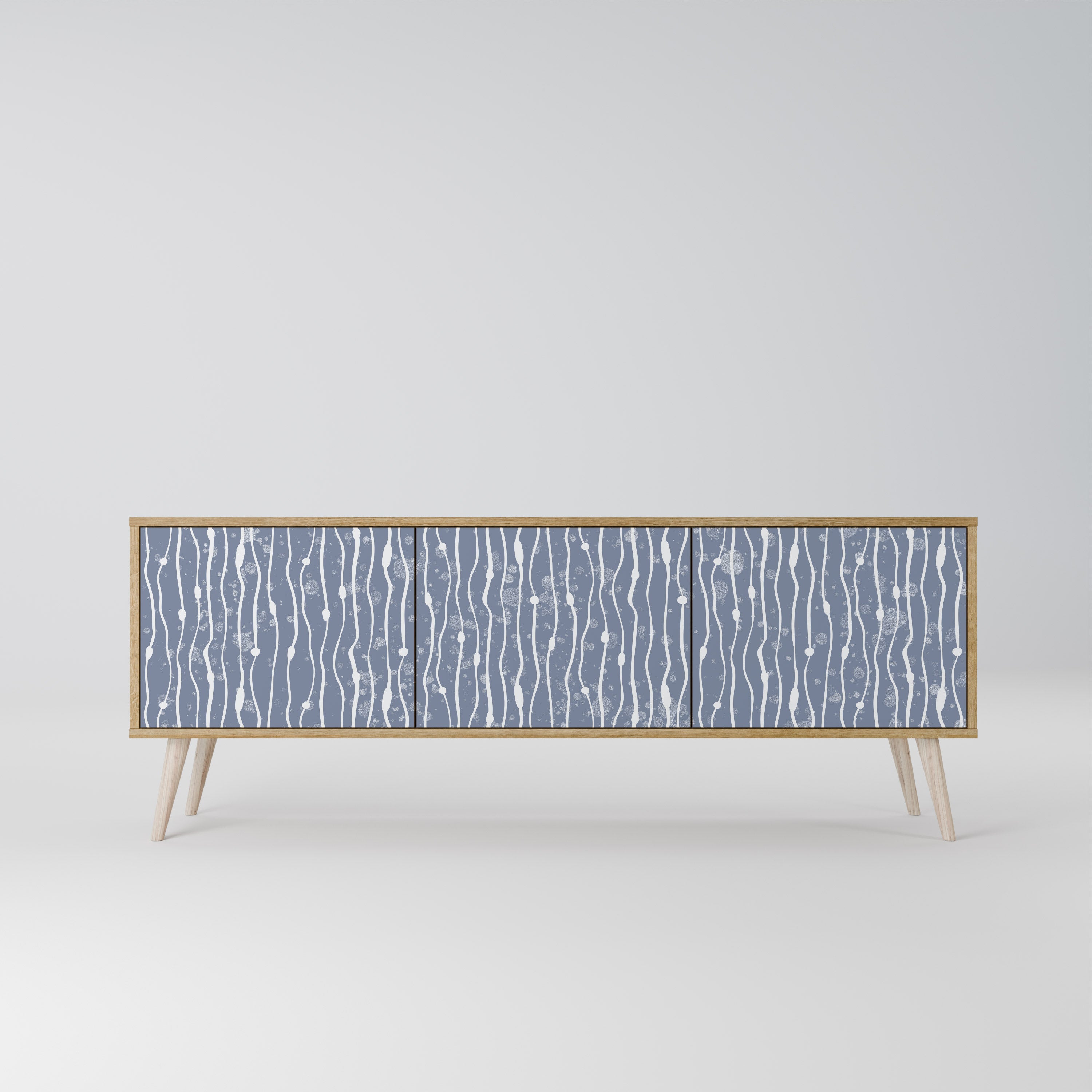 GRAPHITE RAIN Szafka RTV 3-drzwiowa