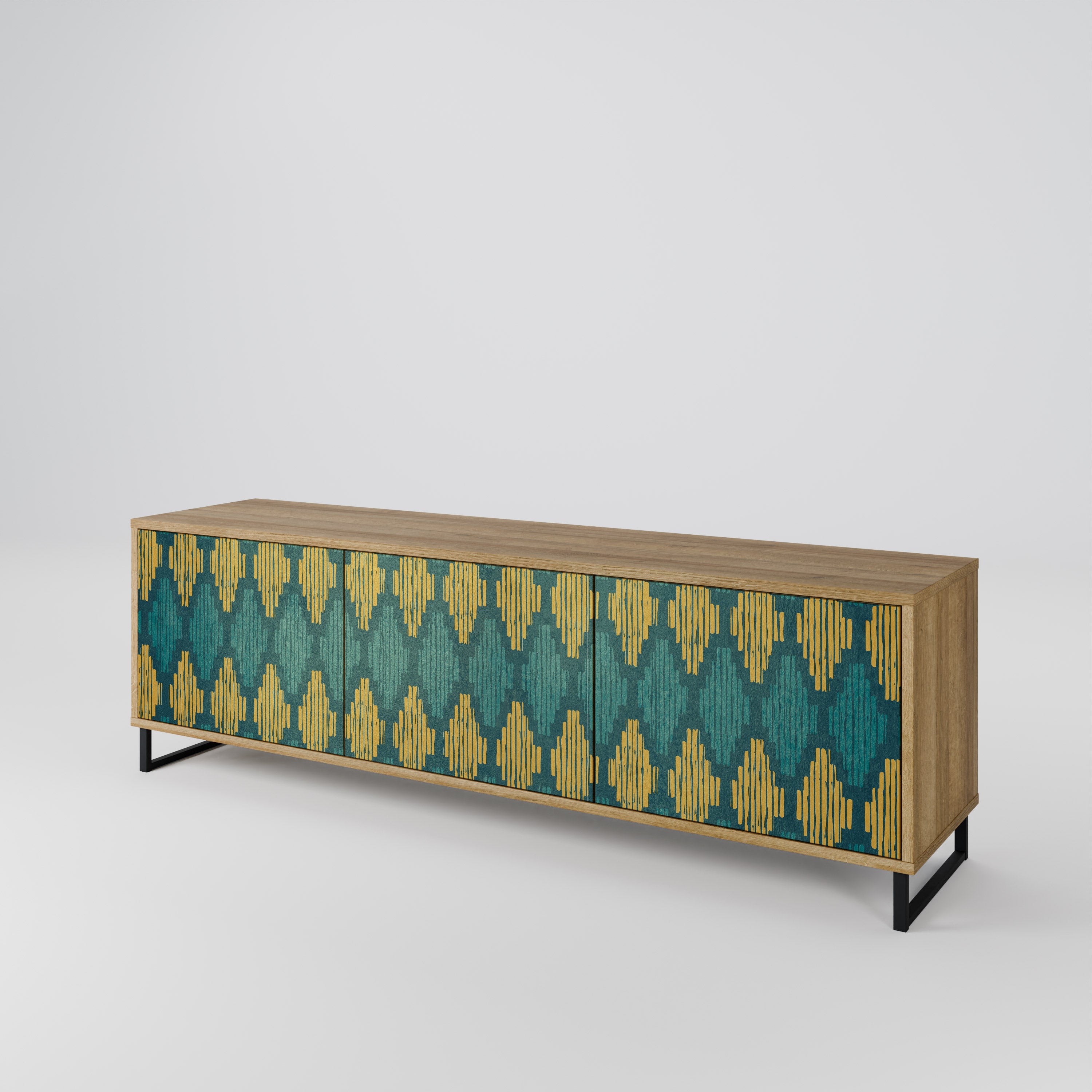 POLYGONS Szafka RTV 3-drzwiowa