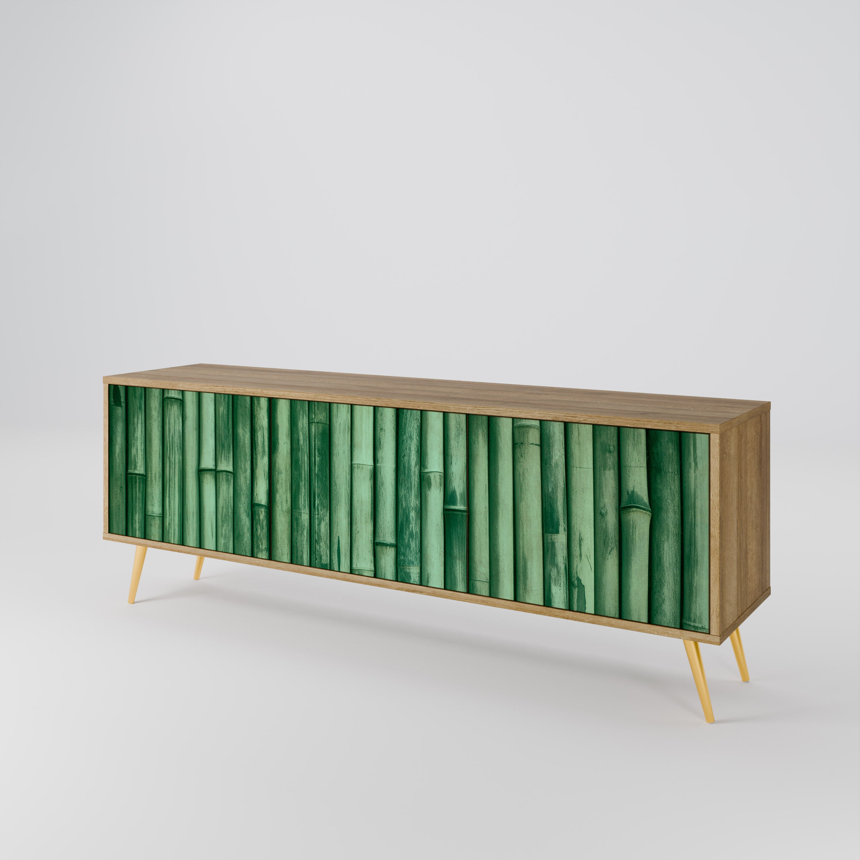 NATURAL GREEN Szafka RTV 3-drzwiowa