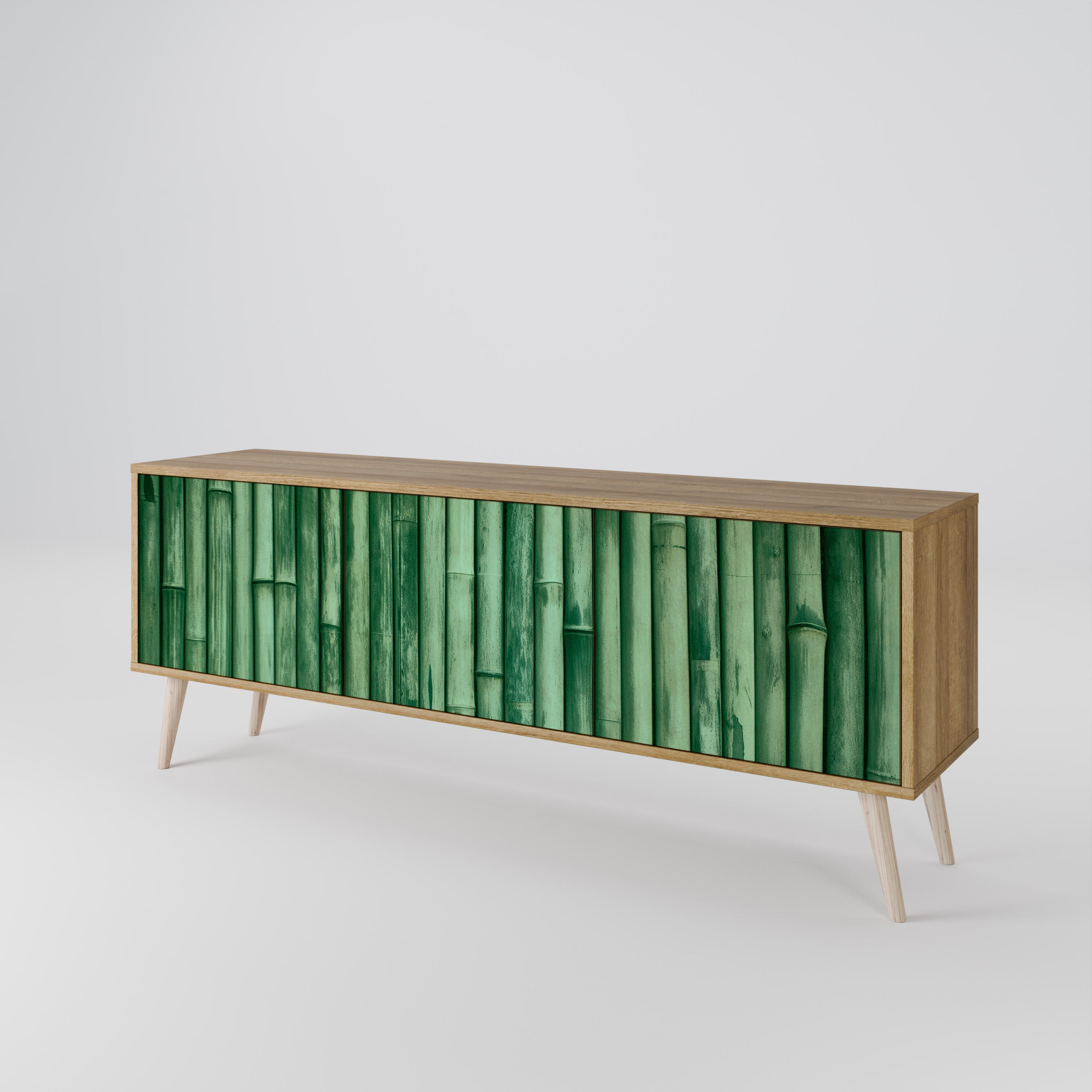 NATURAL GREEN Szafka RTV 3-drzwiowa