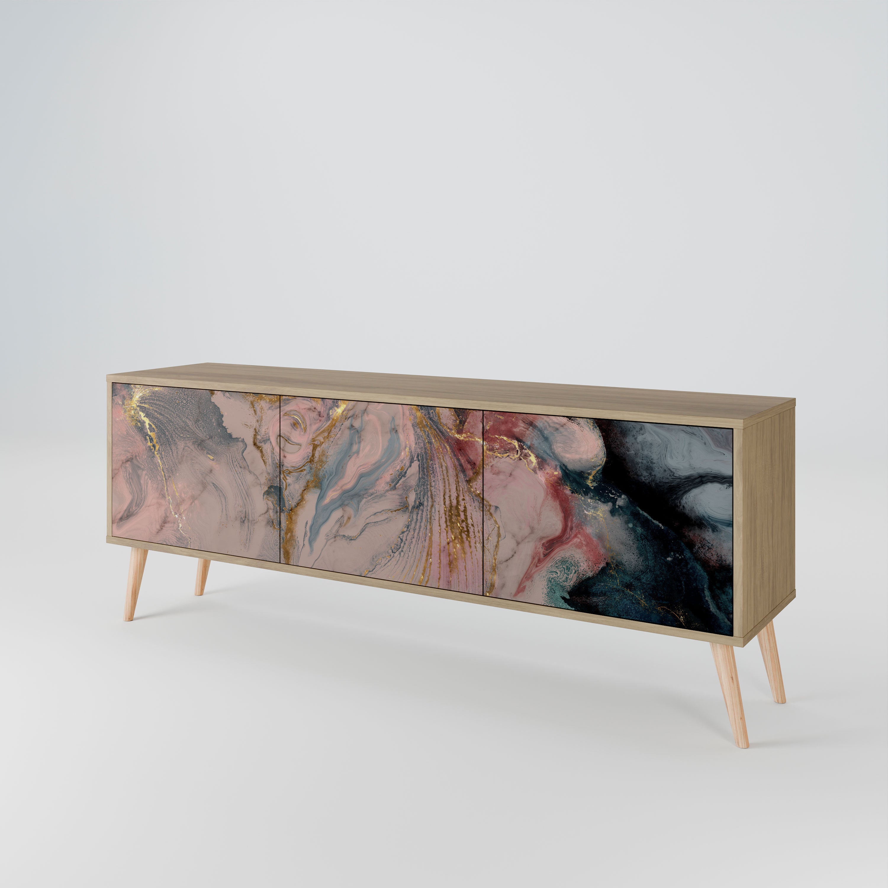 GILDED SWIRLS Szafka RTV 3-drzwiowa