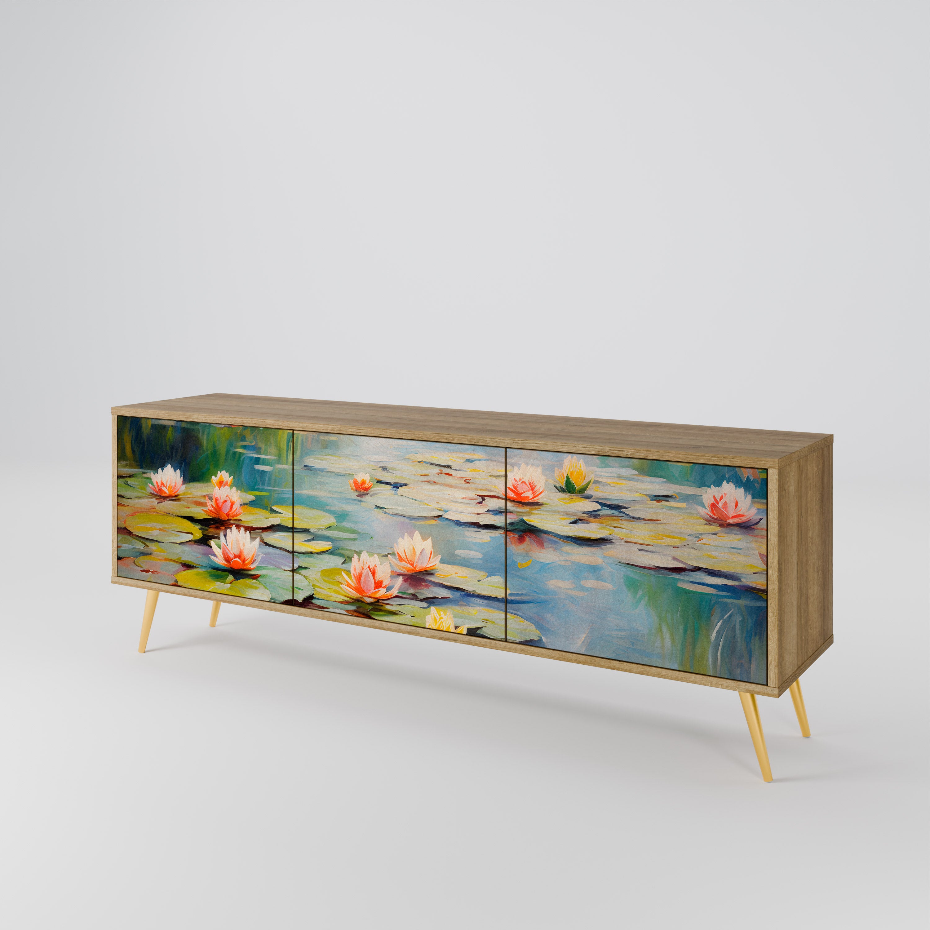 BLOOMING WATERS Szafka RTV 3-drzwiowa