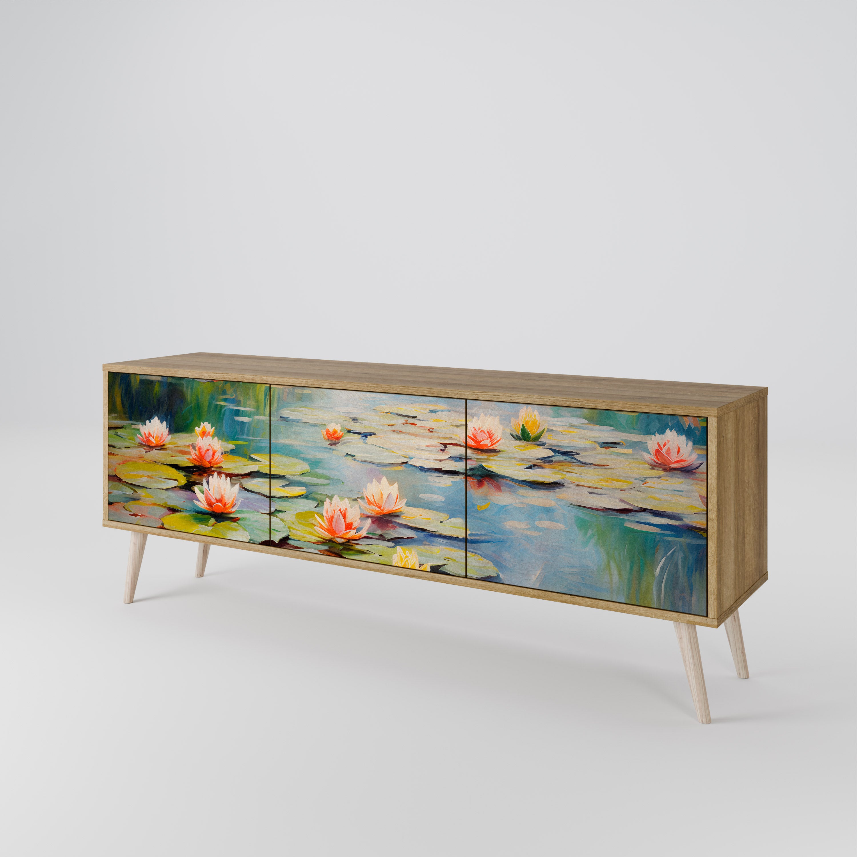 BLOOMING WATERS Szafka RTV 3-drzwiowa