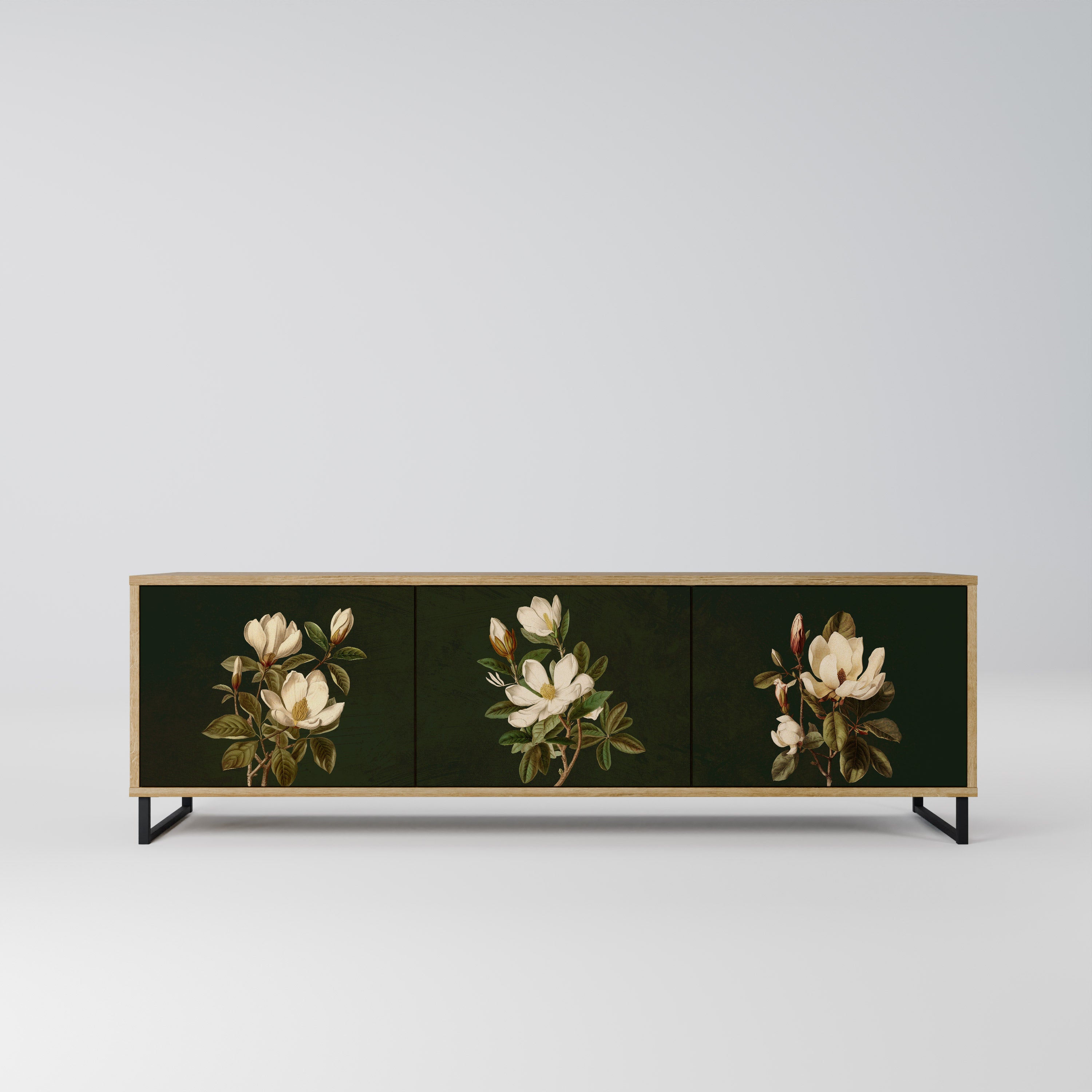 FLORAL NOIR Szafka RTV 3-drzwiowa