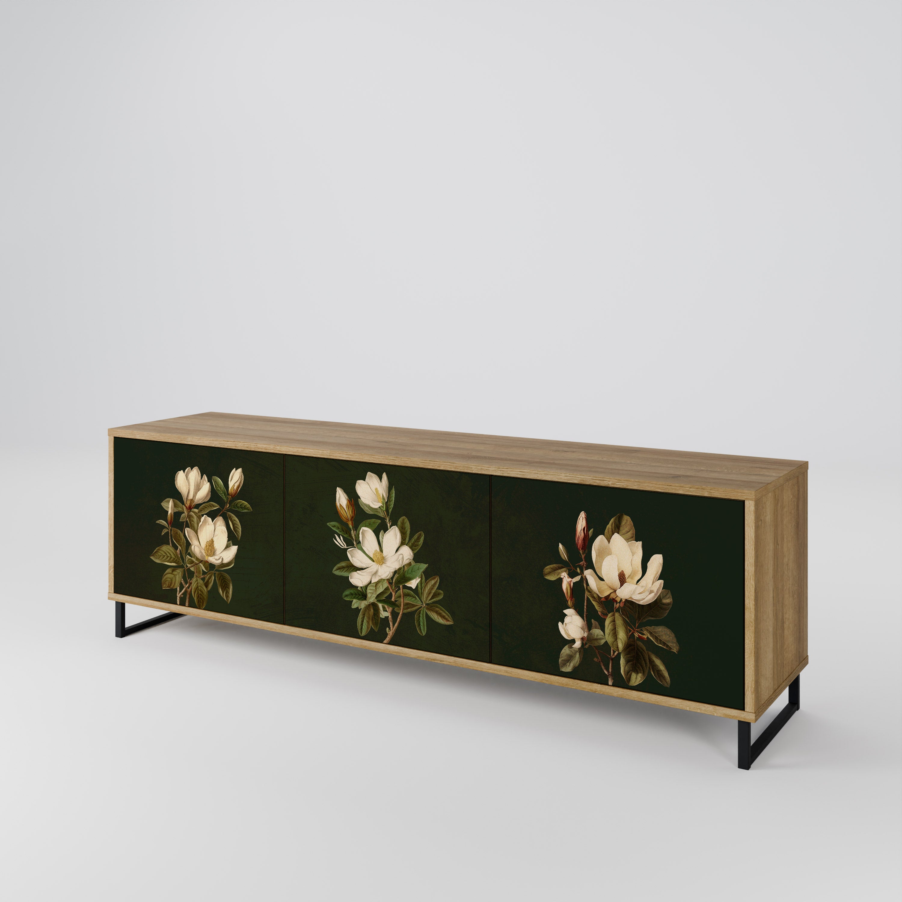 FLORAL NOIR Szafka RTV 3-drzwiowa
