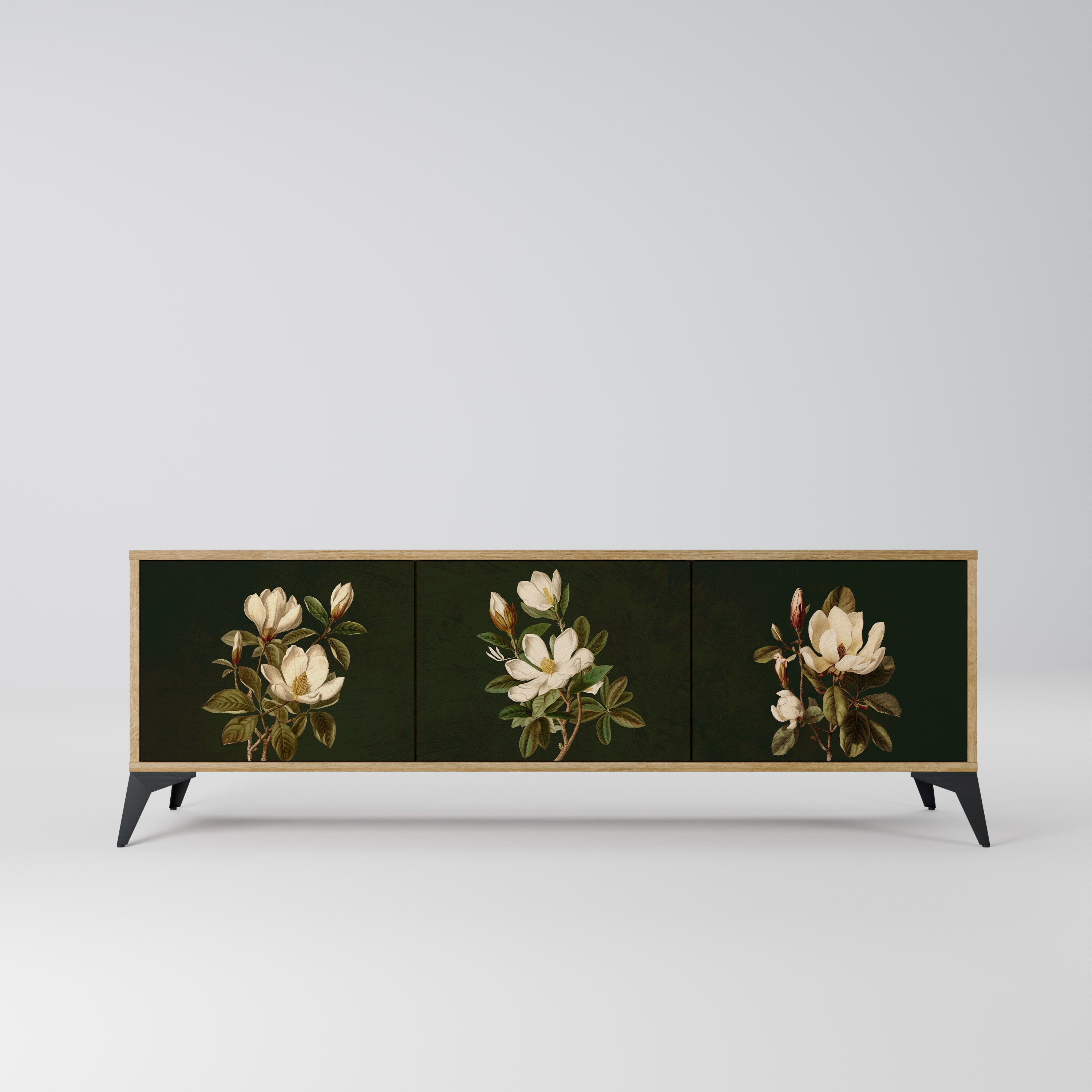 FLORAL NOIR Szafka RTV 3-drzwiowa