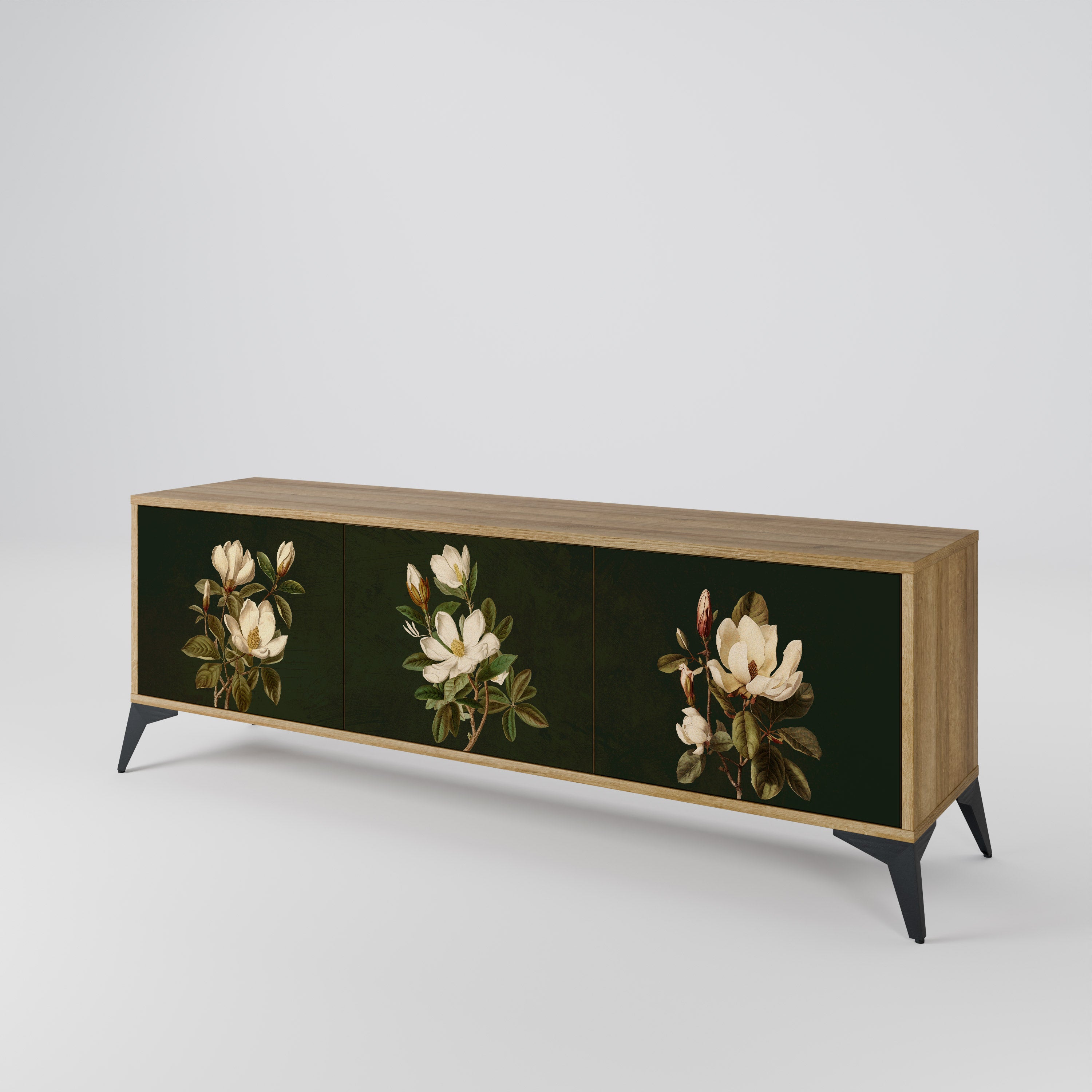 FLORAL NOIR Szafka RTV 3-drzwiowa