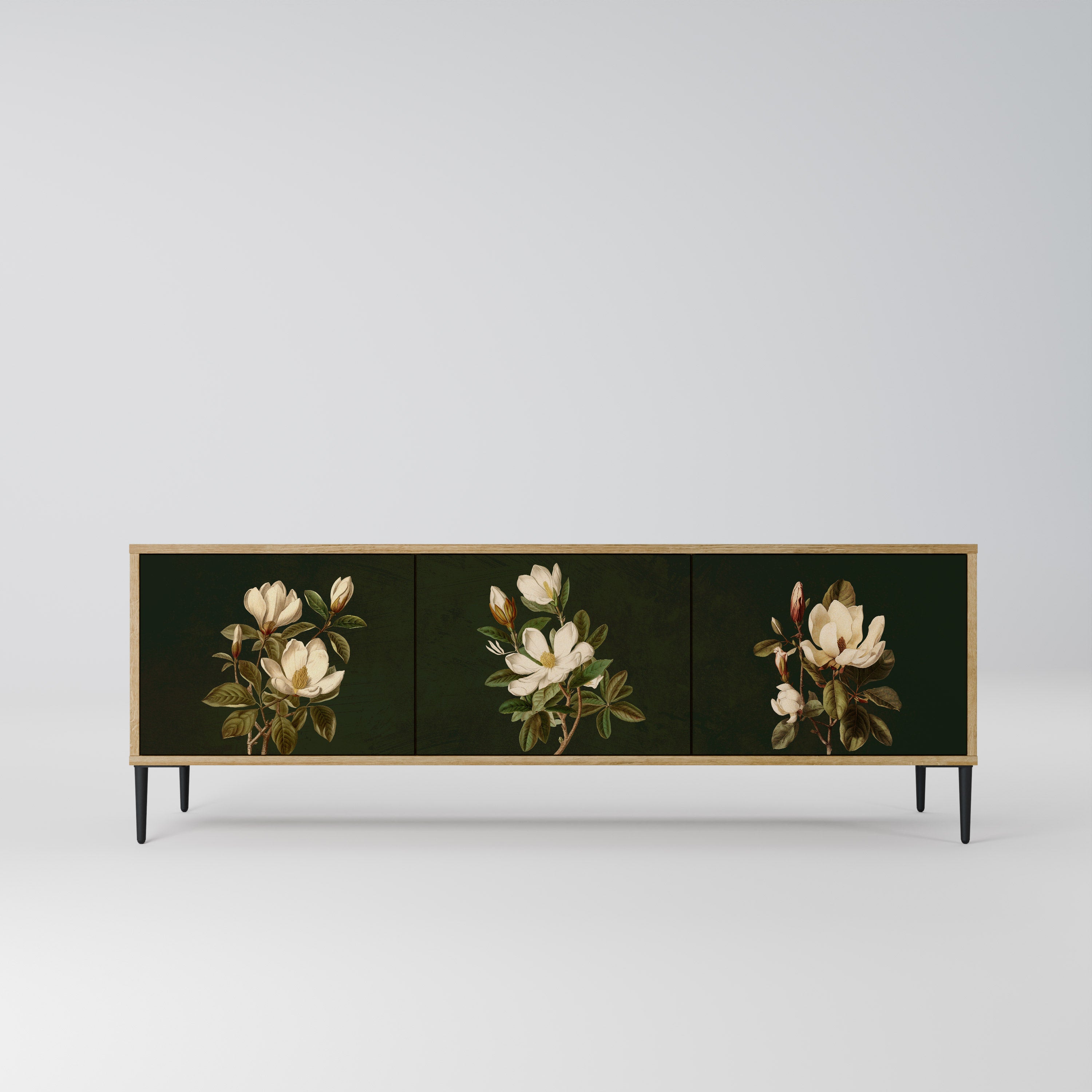 FLORAL NOIR Szafka RTV 3-drzwiowa
