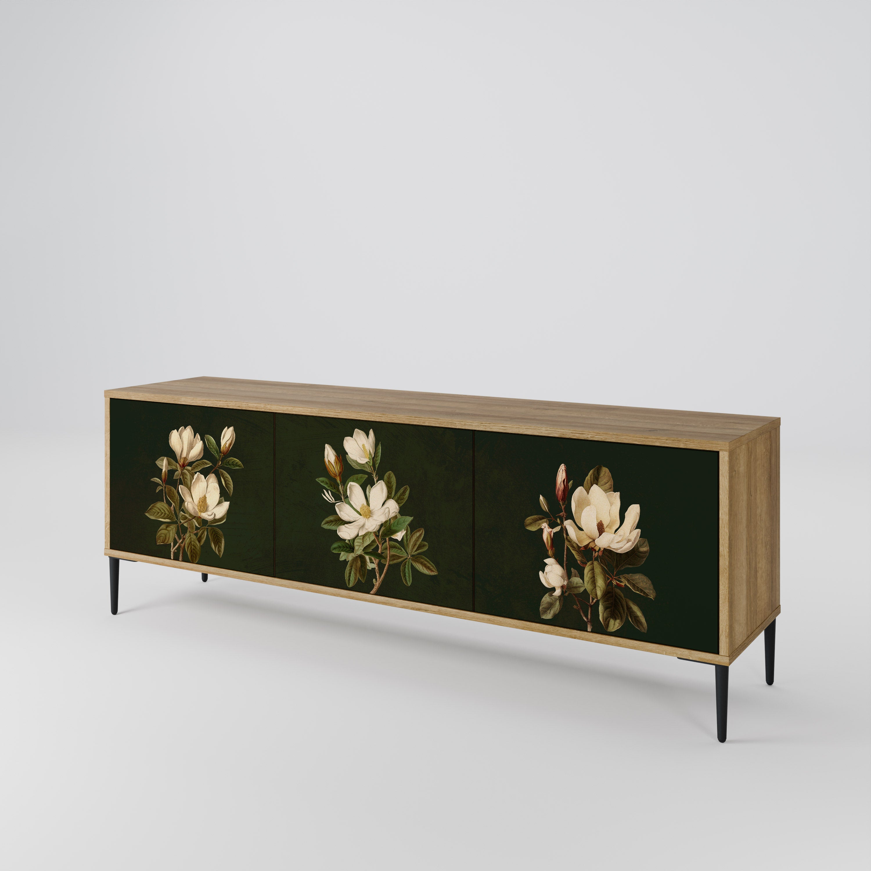 FLORAL NOIR Szafka RTV 3-drzwiowa