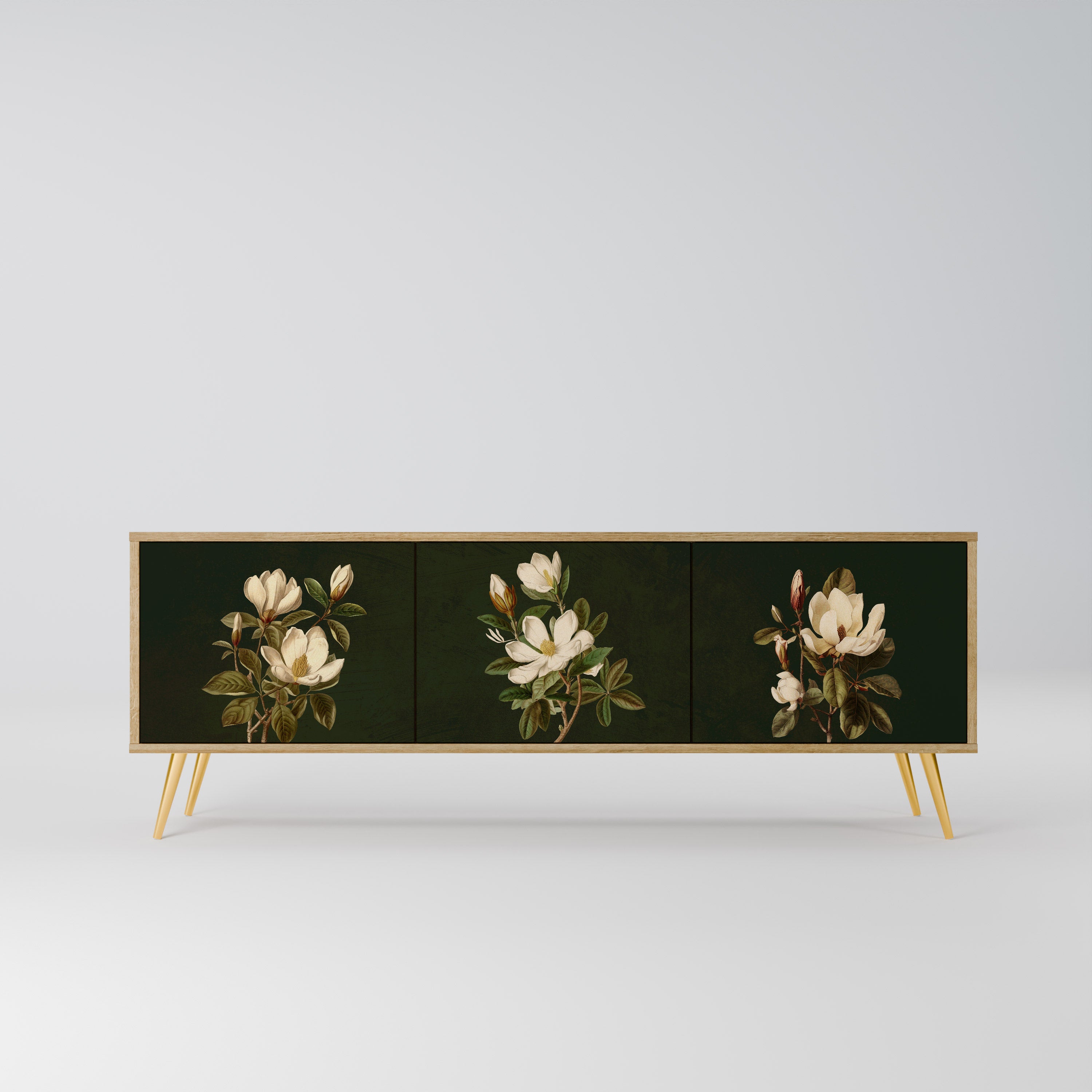 FLORAL NOIR Szafka RTV 3-drzwiowa
