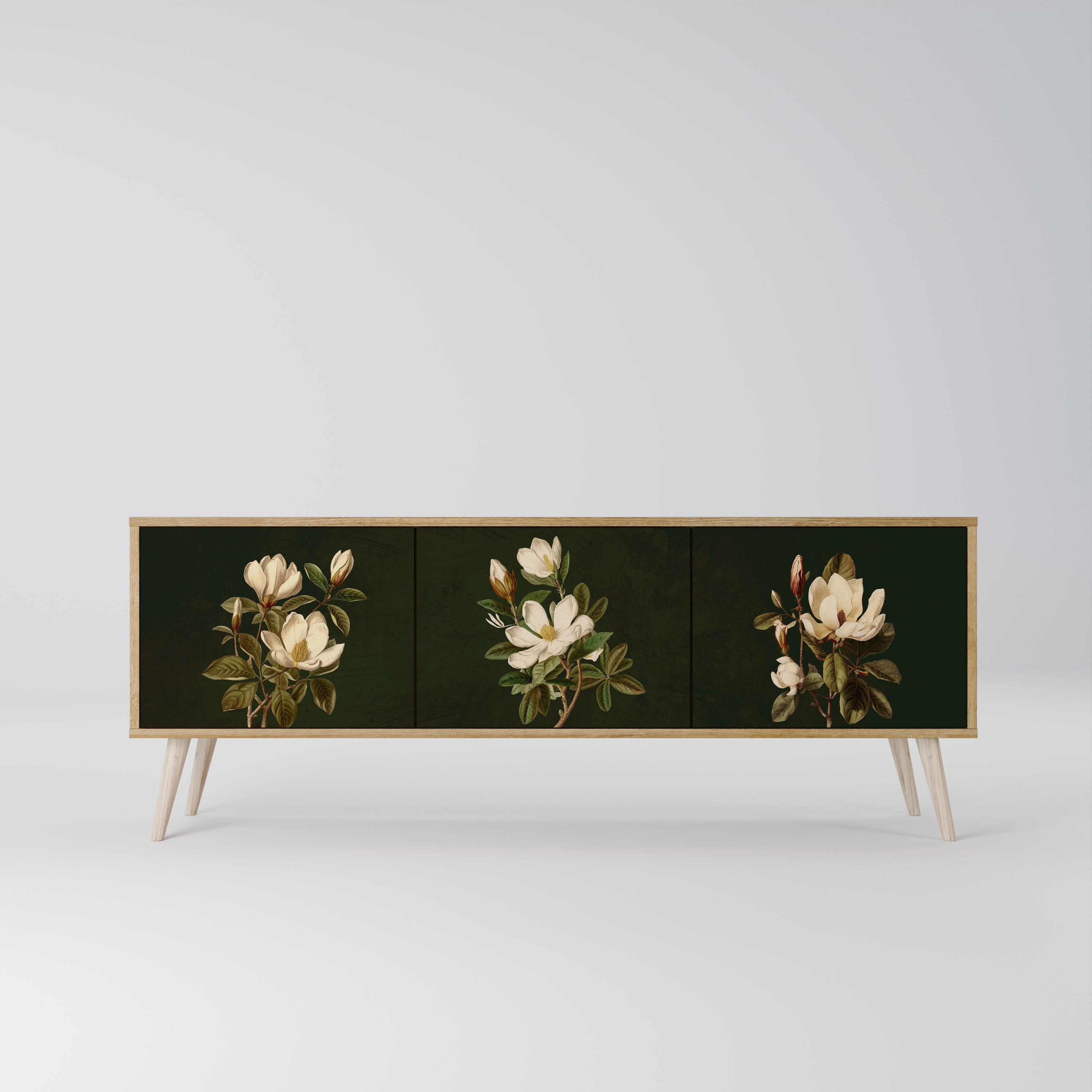 FLORAL NOIR Szafka RTV 3-drzwiowa