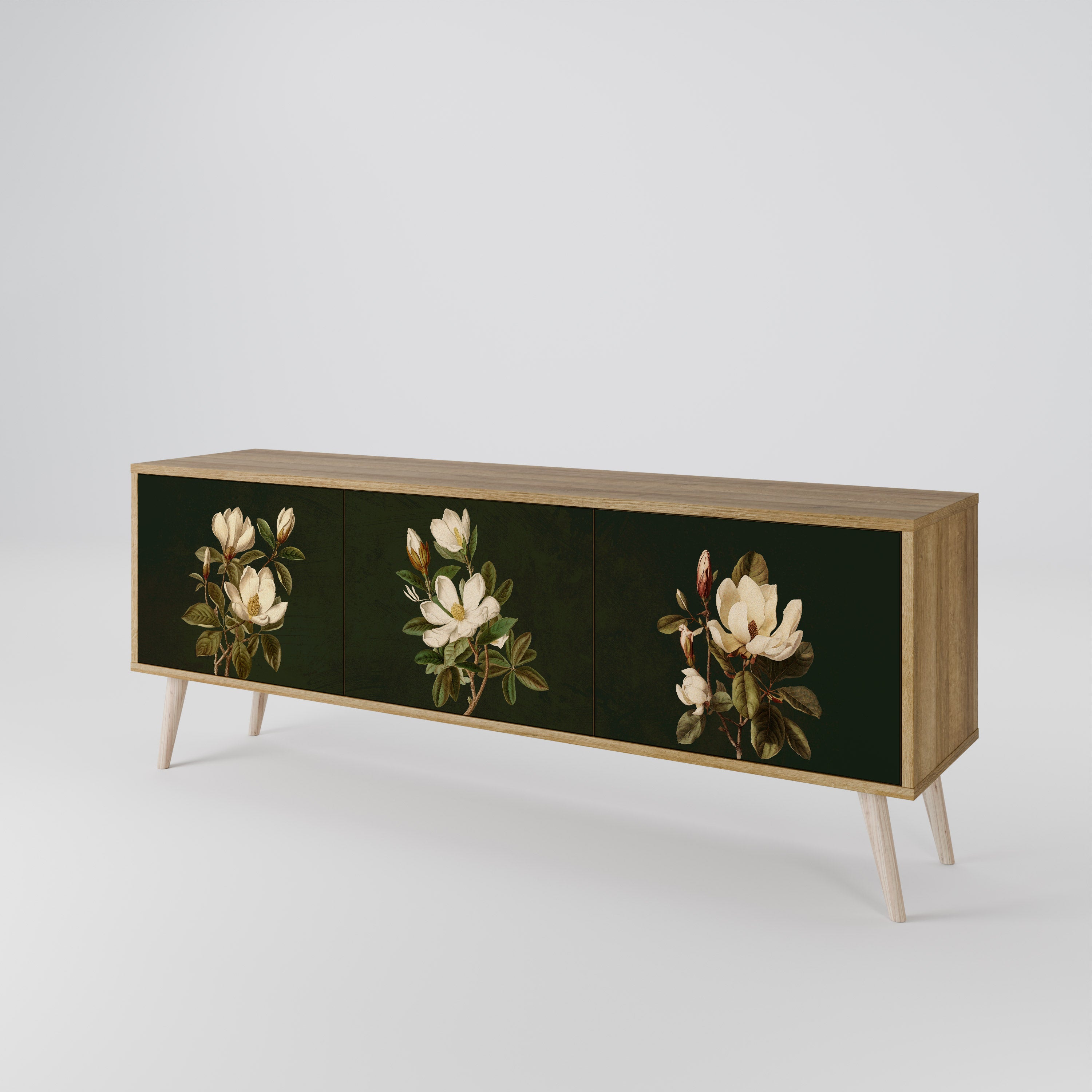 FLORAL NOIR Szafka RTV 3-drzwiowa
