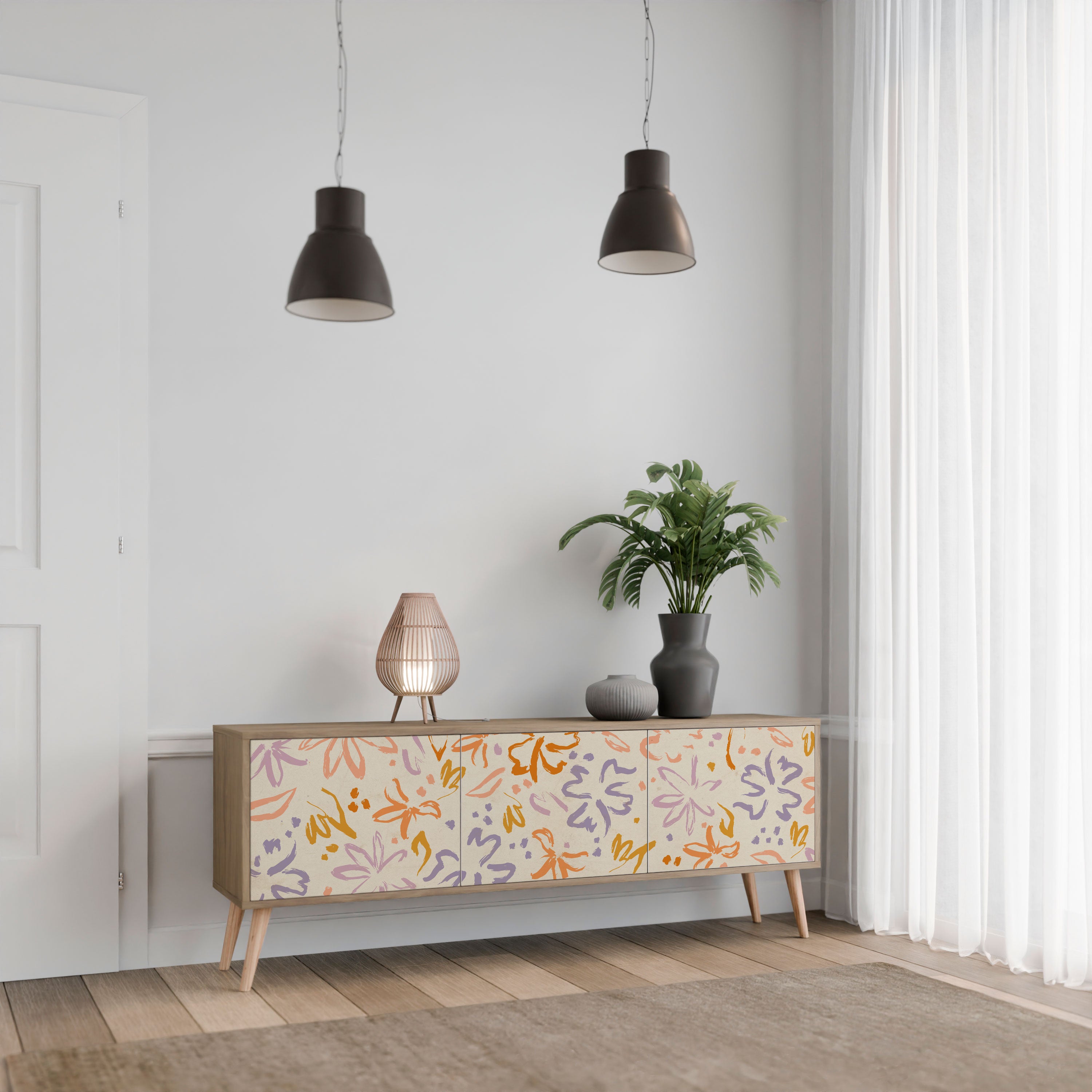 SPRING WHIMSY Szafka RTV 3-drzwiowa