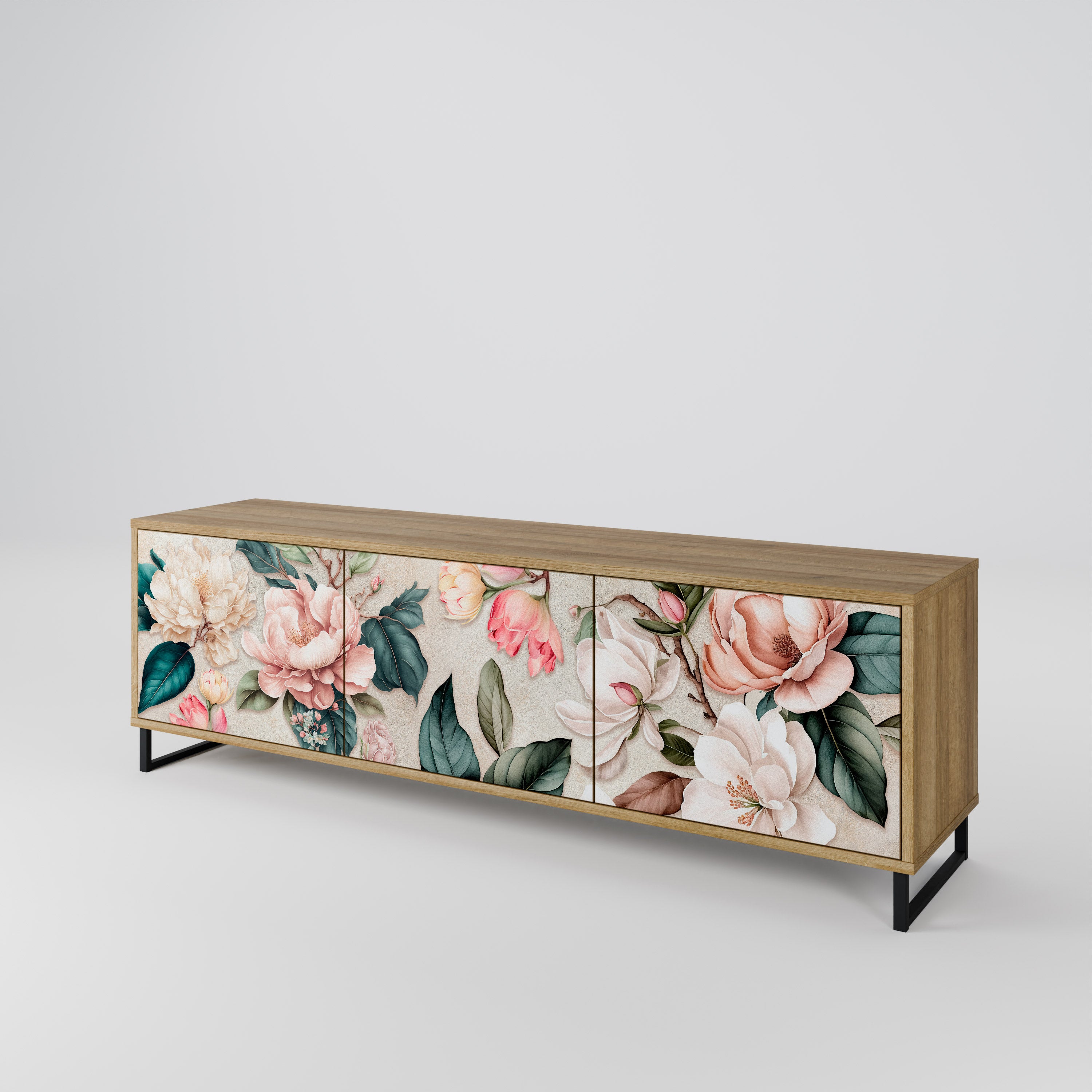 FLORAL GRACE Szafka RTV 3-drzwiowa