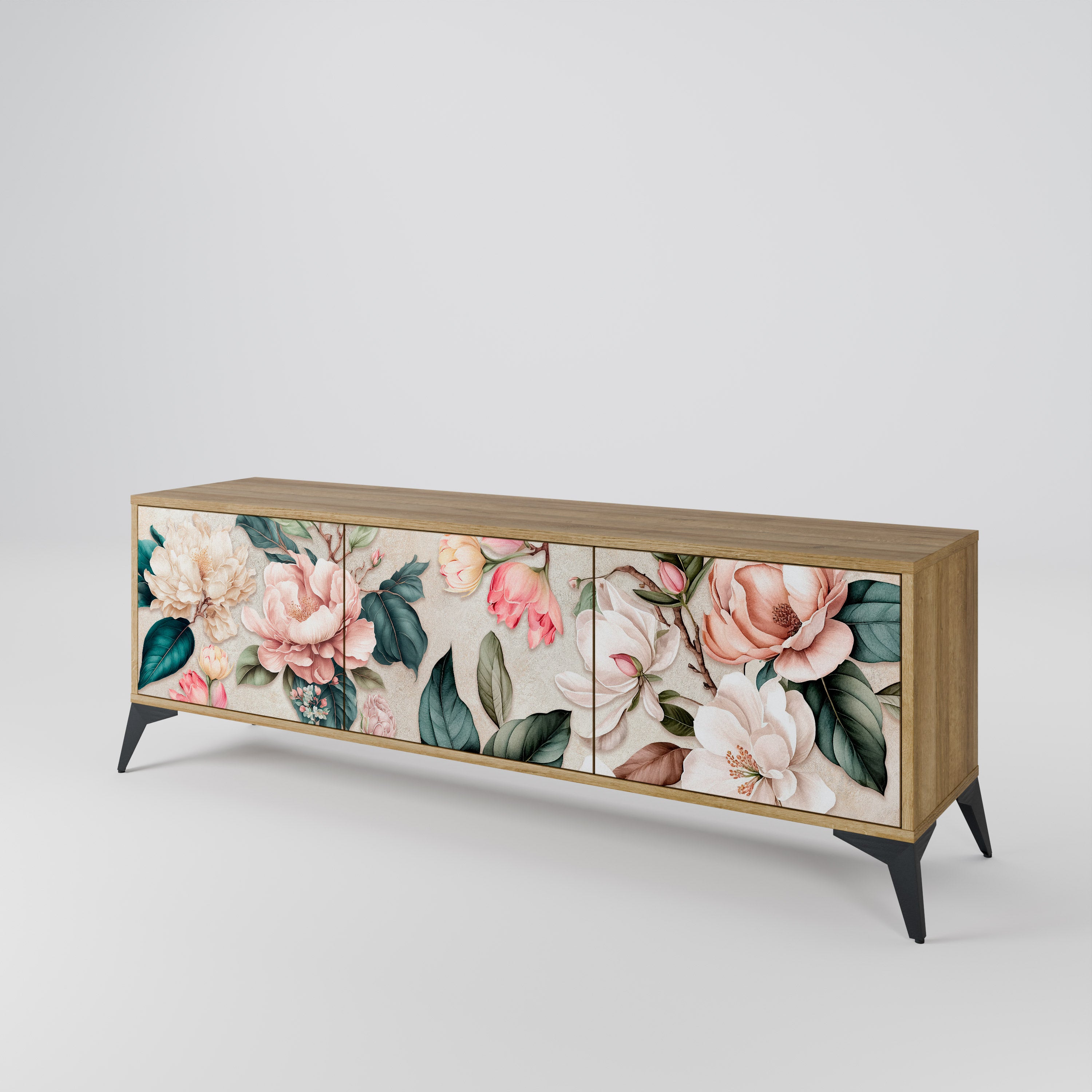 FLORAL GRACE Szafka RTV 3-drzwiowa