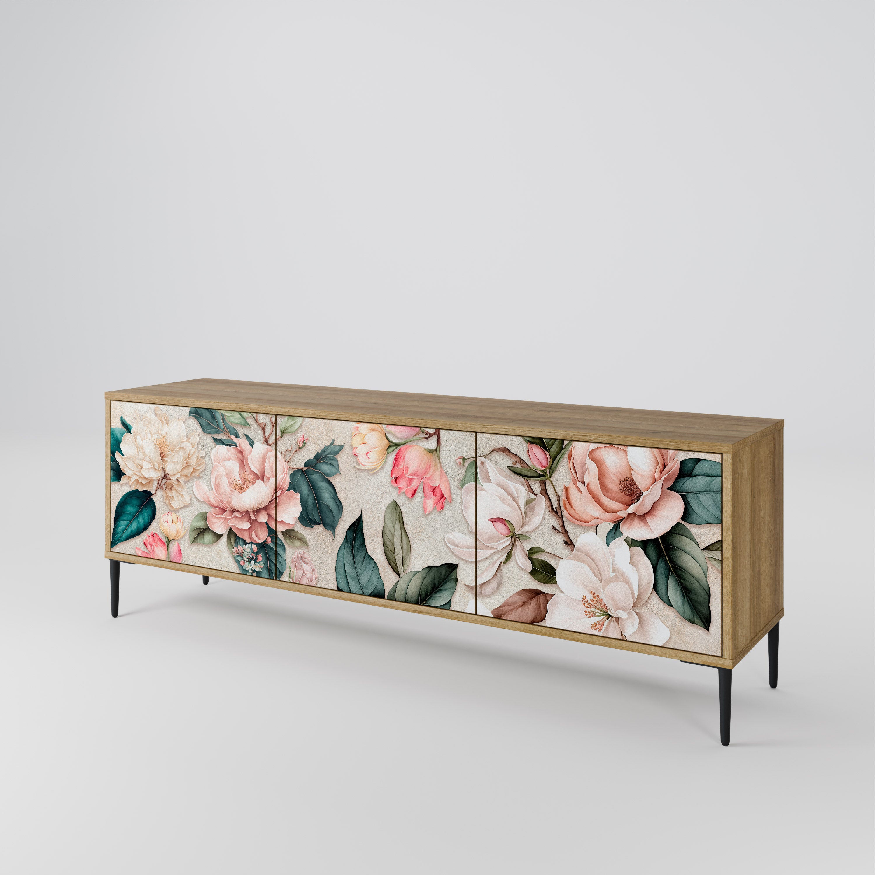 FLORAL GRACE Szafka RTV 3-drzwiowa