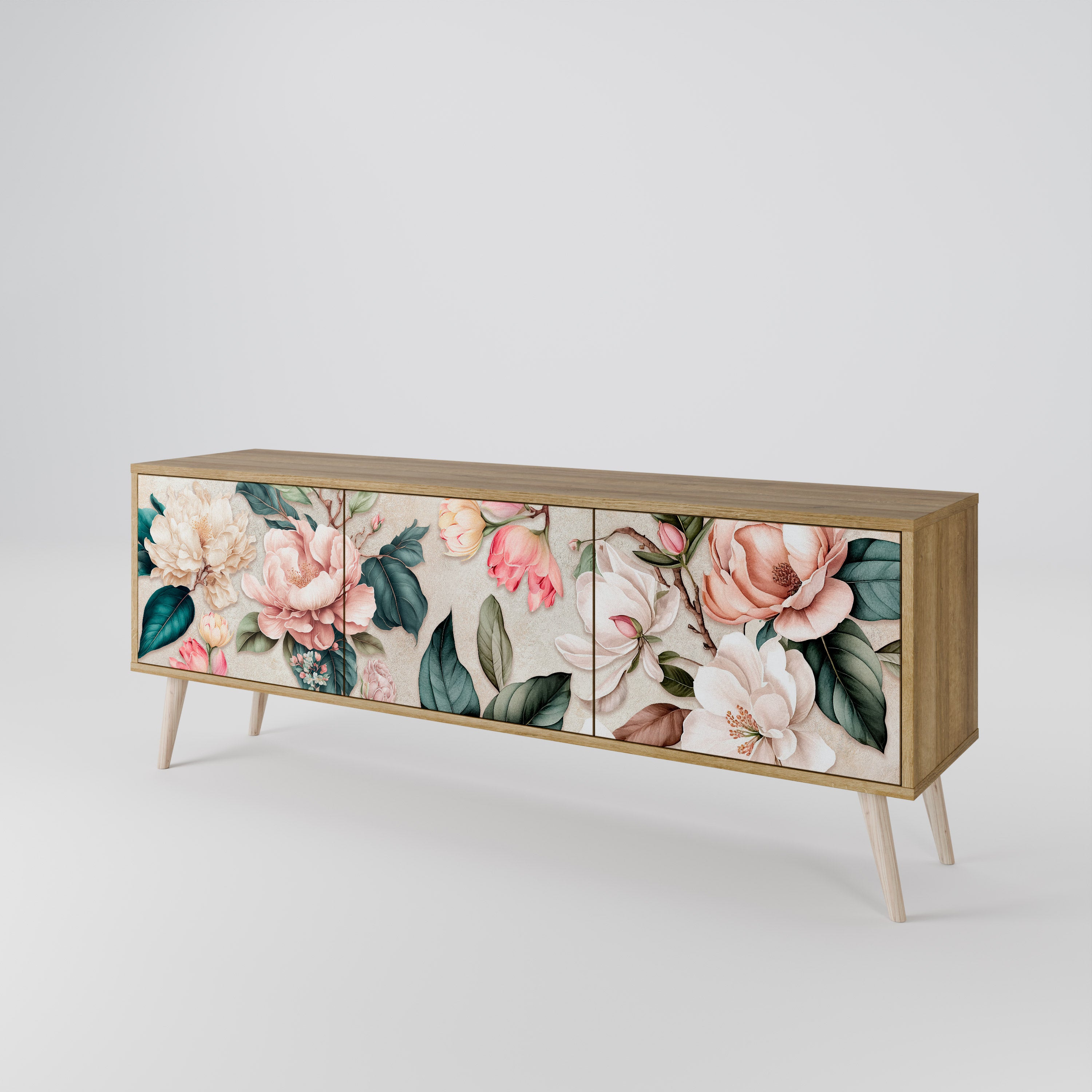 FLORAL GRACE Szafka RTV 3-drzwiowa