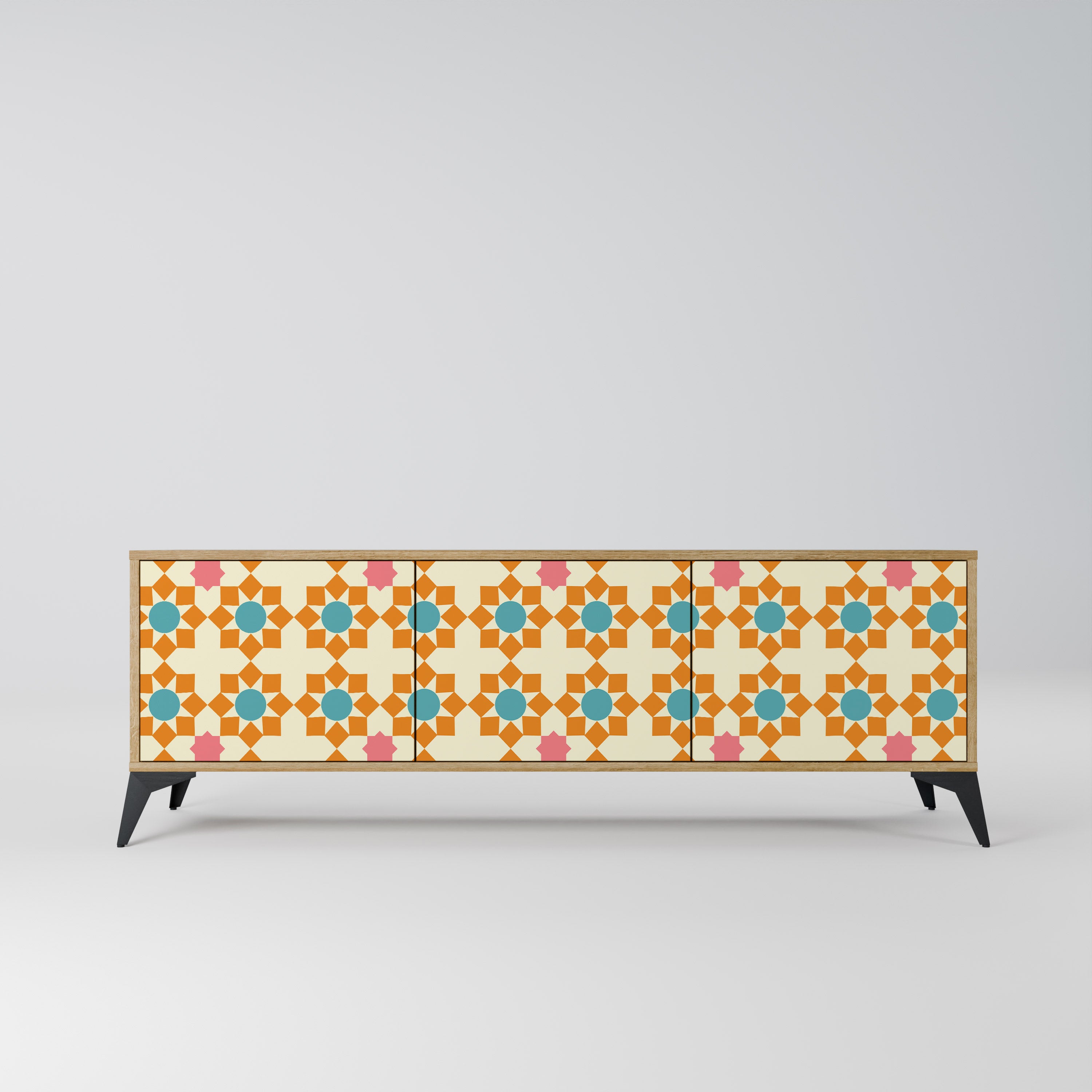 FLORAL DECOR Szafka RTV 3-drzwiowa