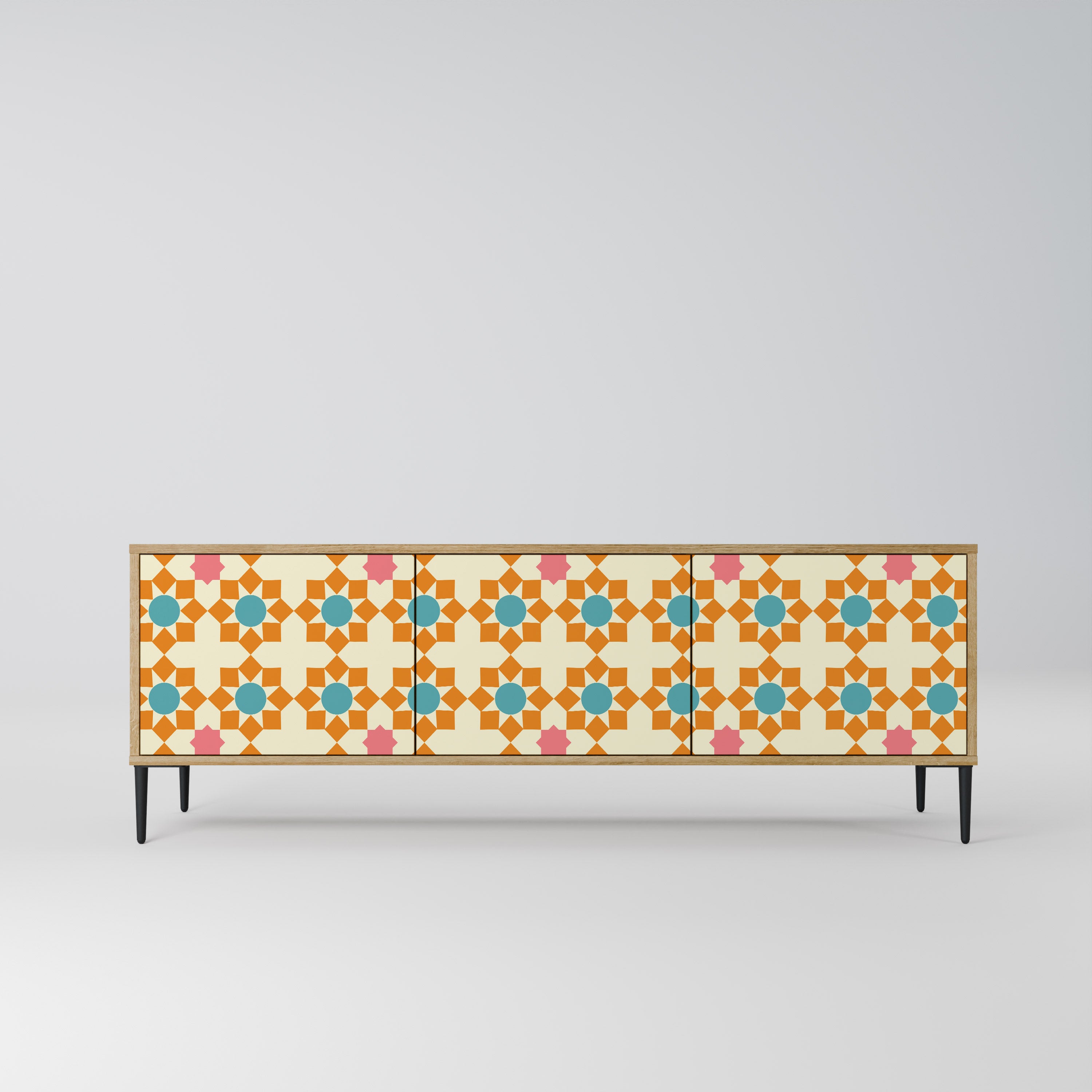 FLORAL DECOR Szafka RTV 3-drzwiowa