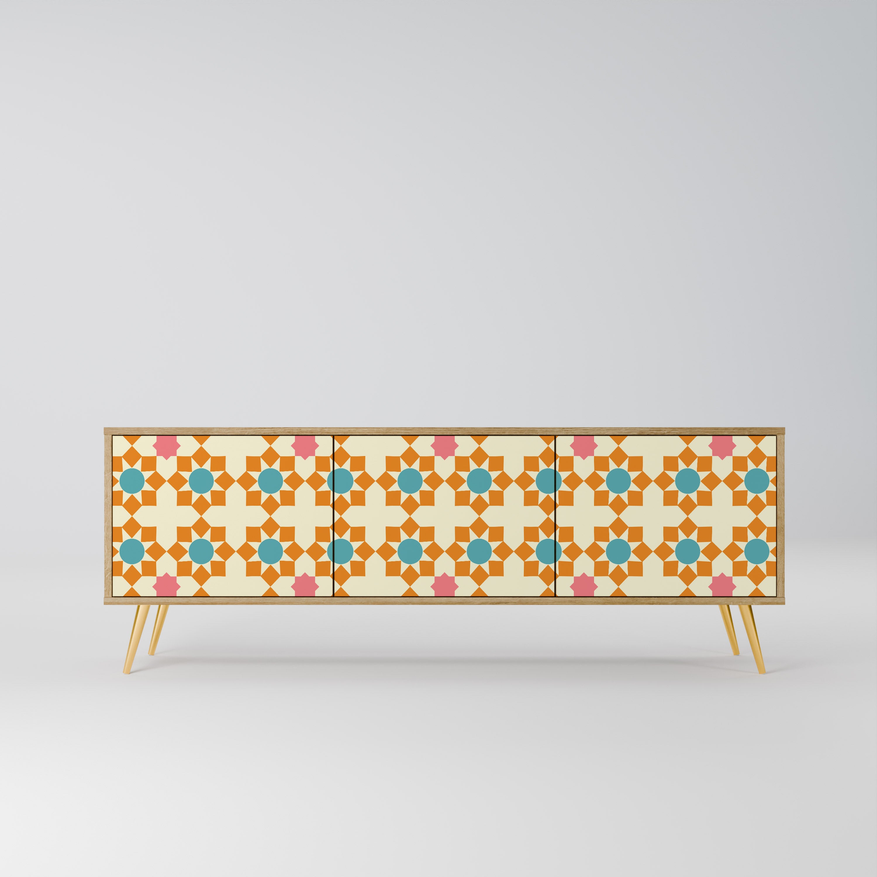 FLORAL DECOR Szafka RTV 3-drzwiowa