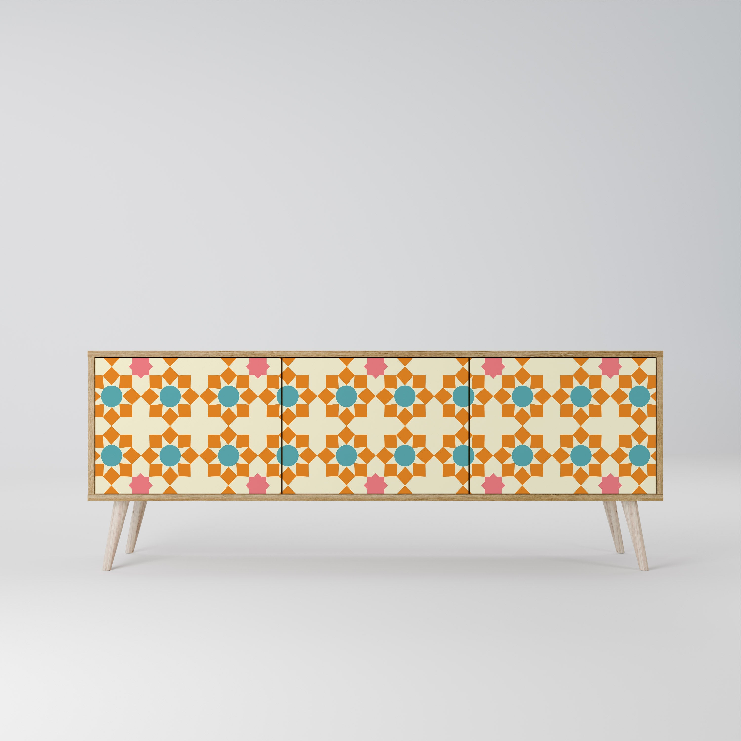 FLORAL DECOR Szafka RTV 3-drzwiowa