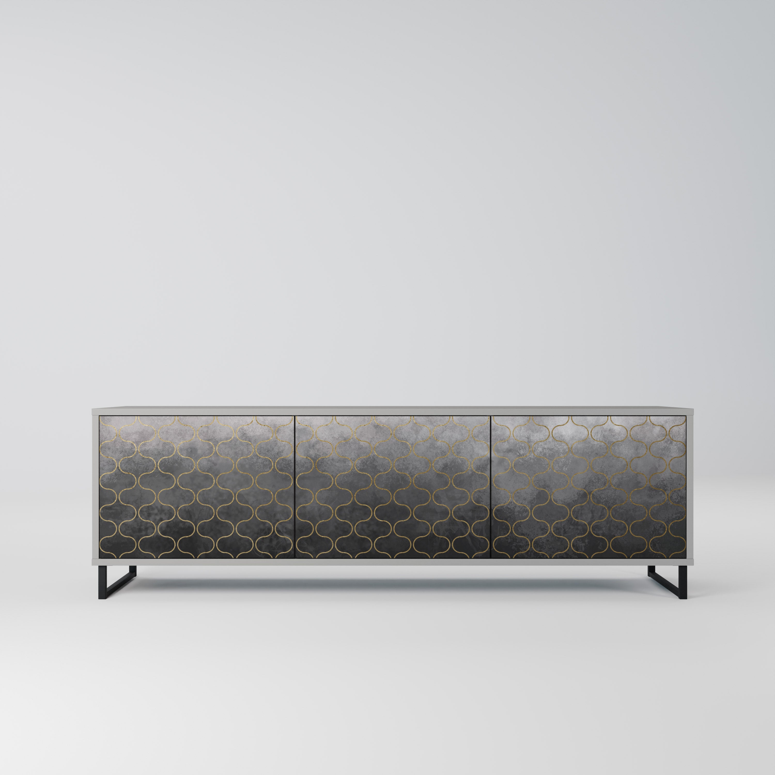 TESSELATED GRAYISH Szafka RTV 3-drzwiowa korpus Szary