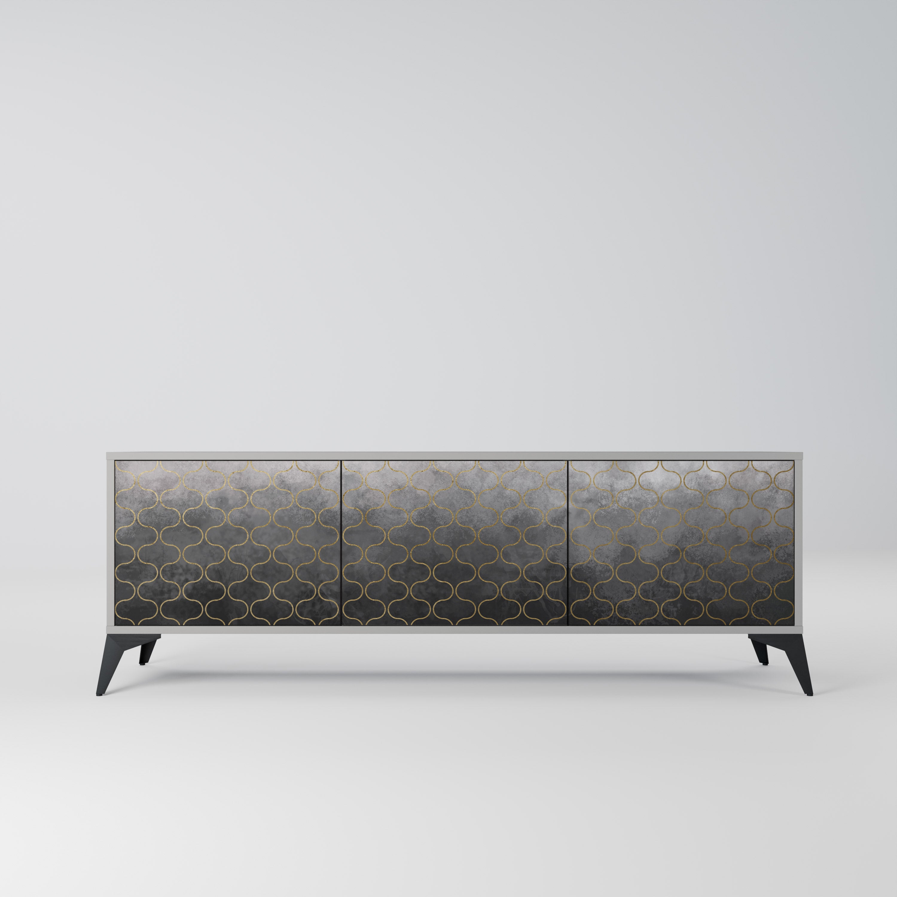 TESSELATED GRAYISH Szafka RTV 3-drzwiowa korpus Szary