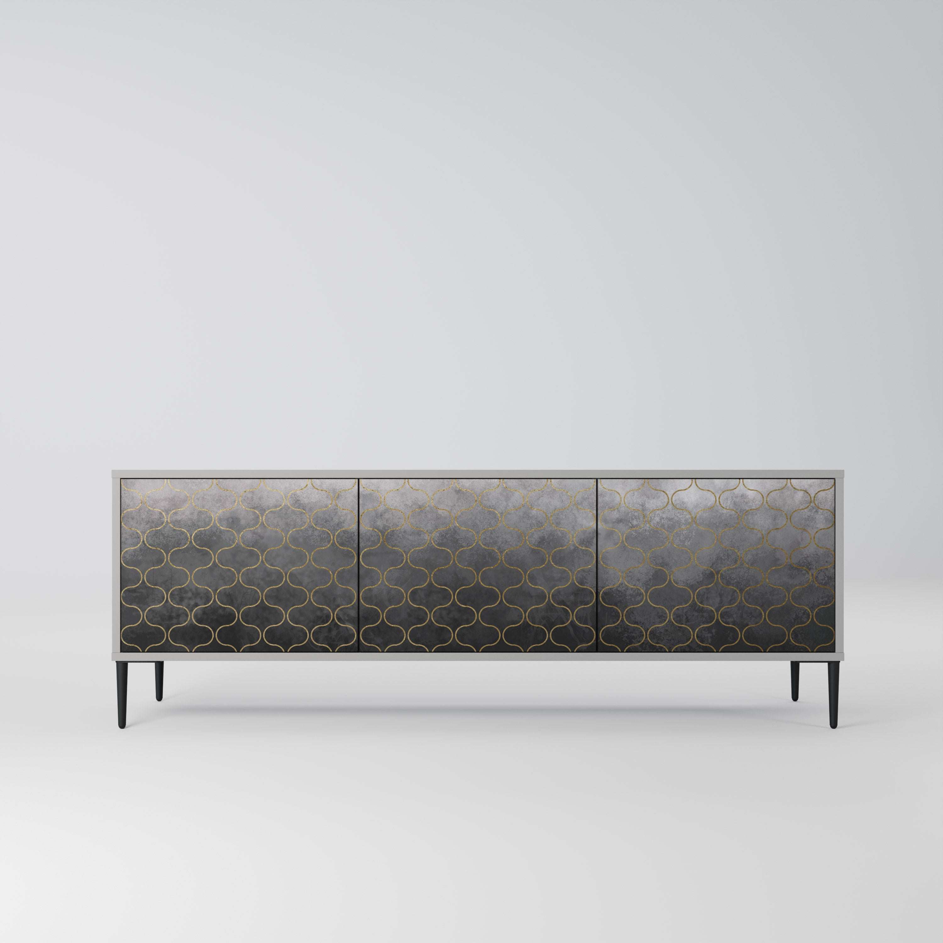 TESSELATED GRAYISH Szafka RTV 3-drzwiowa korpus Szary