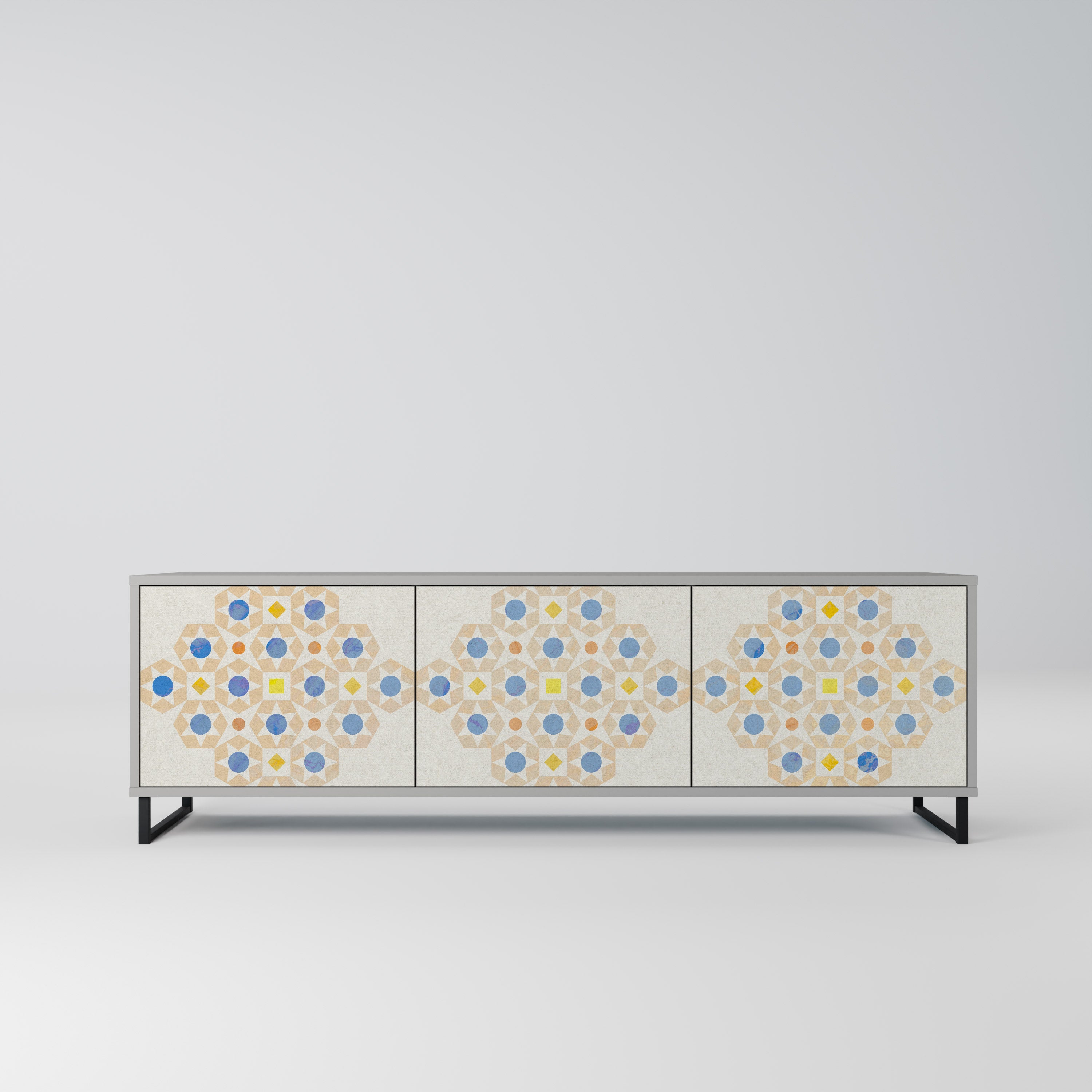 PATTERNED PRISM Szafka RTV 3-drzwiowa korpus Szary