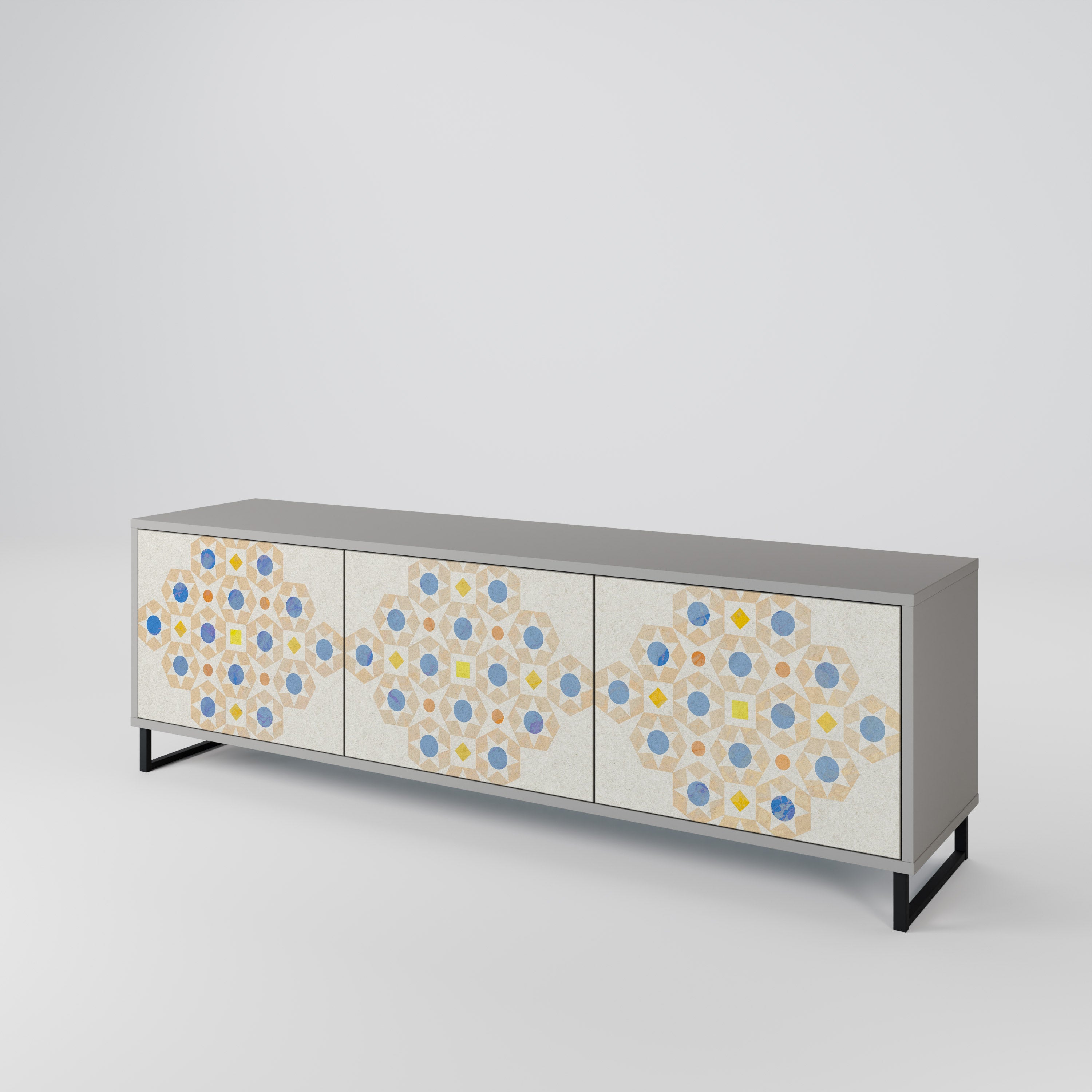 PATTERNED PRISM Szafka RTV 3-drzwiowa korpus Szary