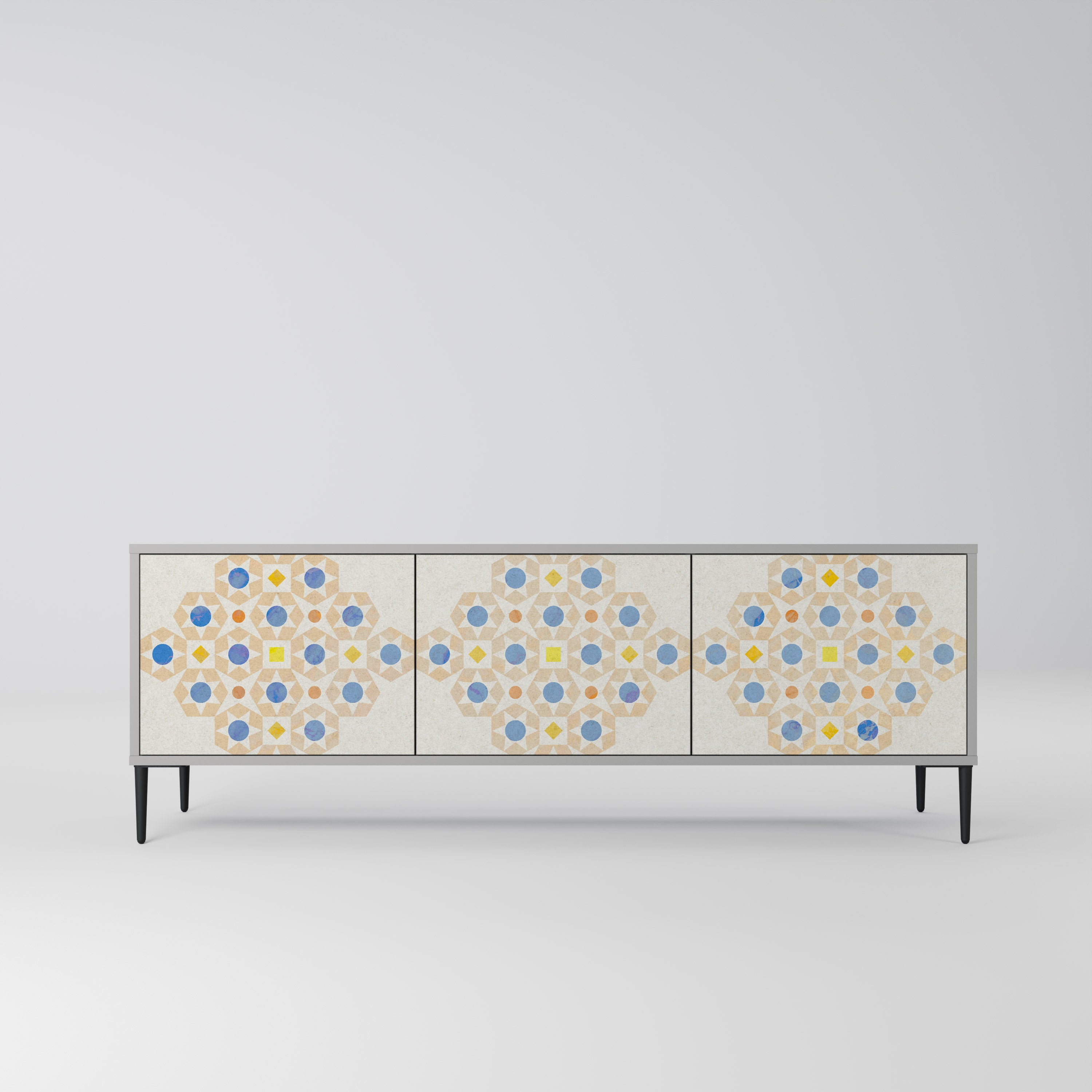 PATTERNED PRISM Szafka RTV 3-drzwiowa korpus Szary