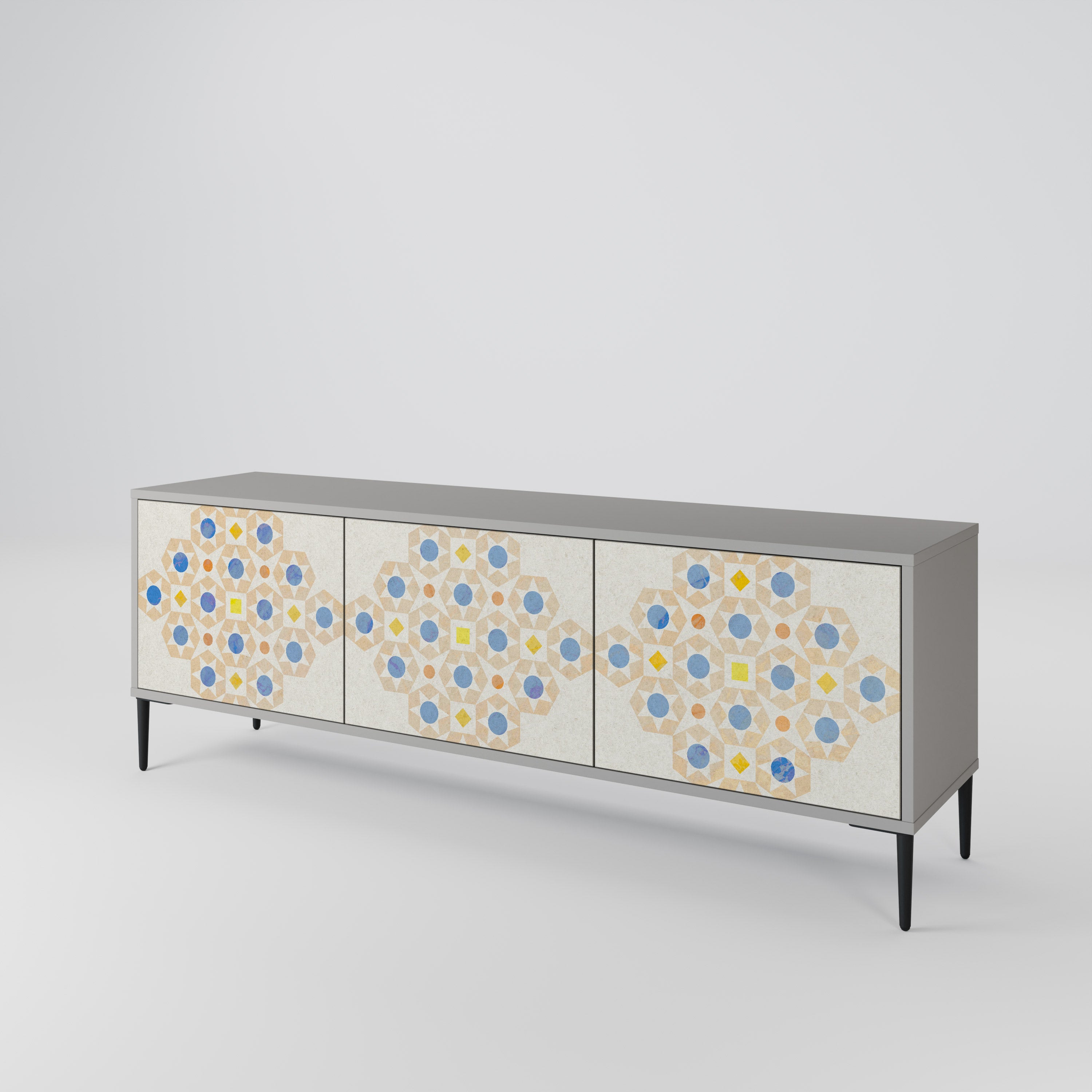 PATTERNED PRISM Szafka RTV 3-drzwiowa korpus Szary