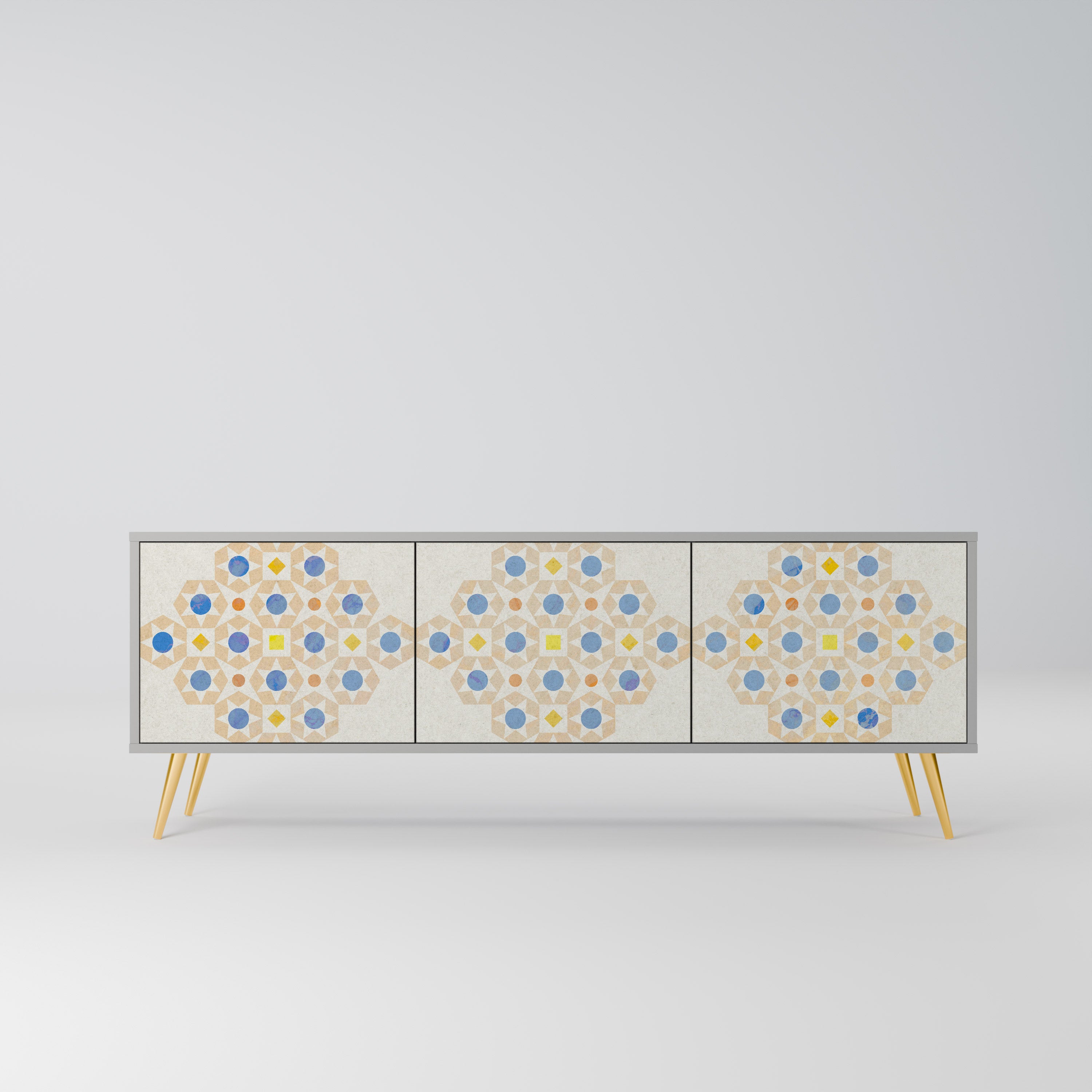 PATTERNED PRISM Szafka RTV 3-drzwiowa korpus Szary