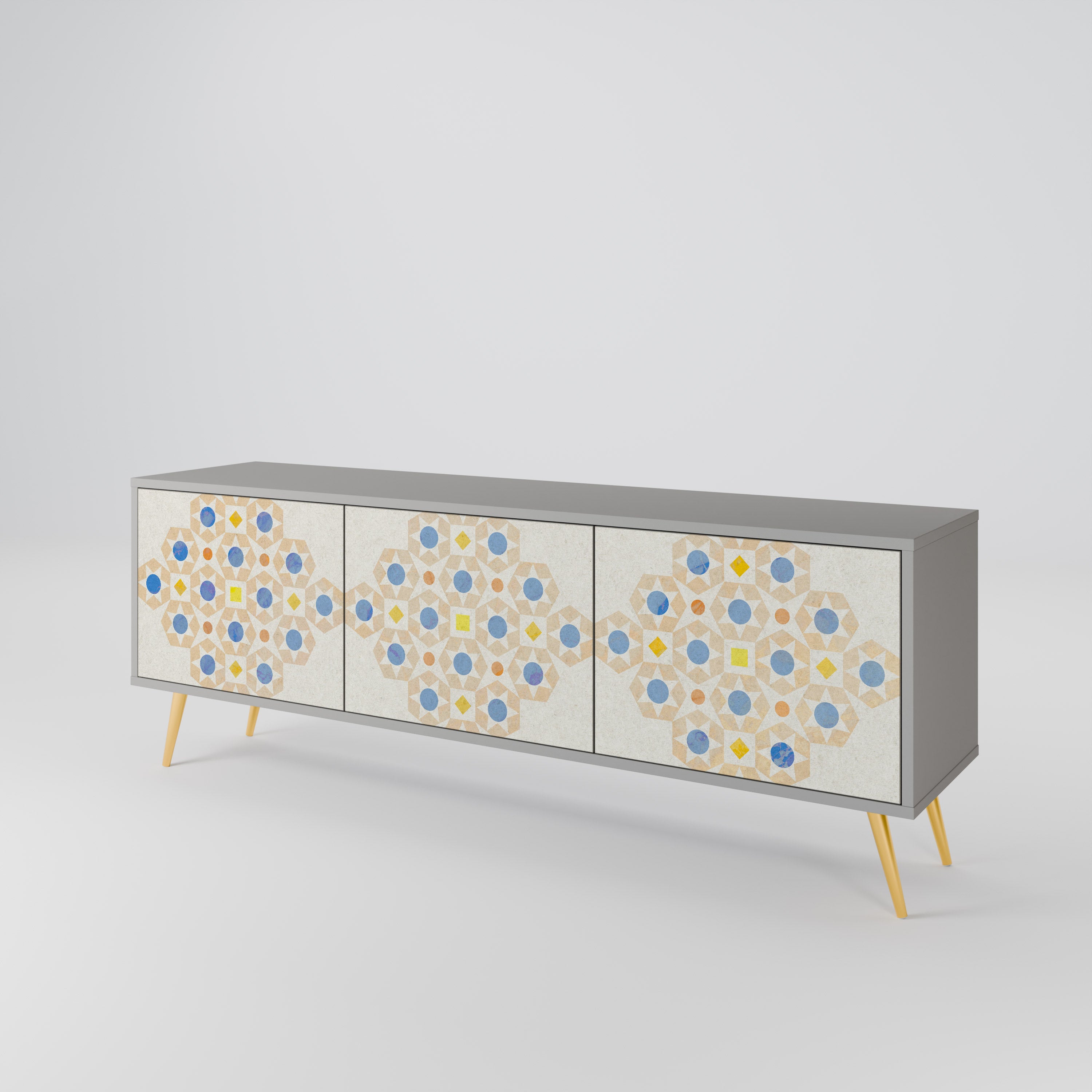 PATTERNED PRISM Szafka RTV 3-drzwiowa korpus Szary