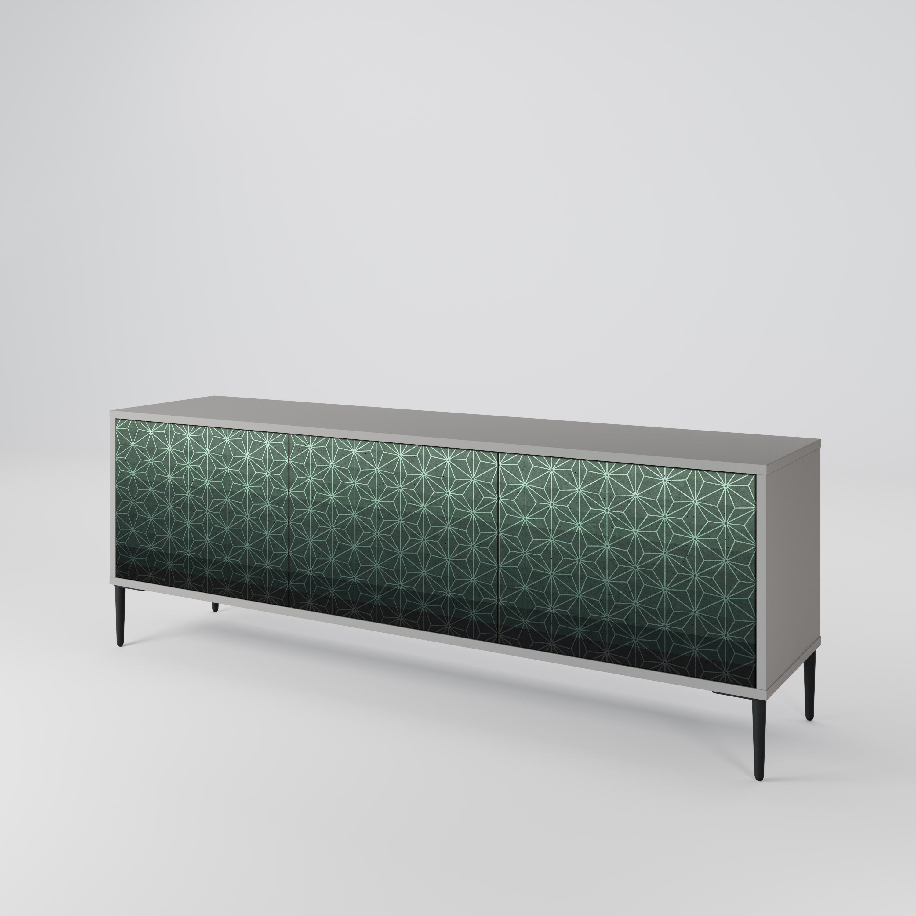ORNAMENTAL GLIMMER Szafka RTV 3-drzwiowa korpus Szary