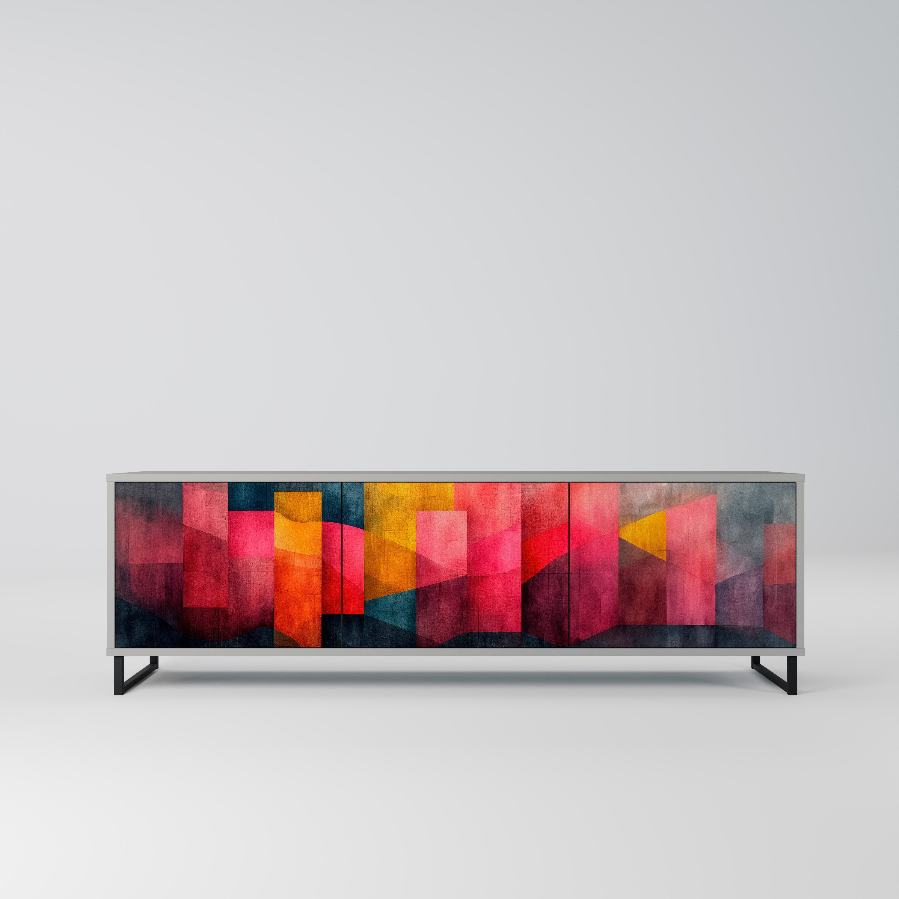 COLORFUL SOUNDS Szafka RTV 3-drzwiowa korpus Szary
